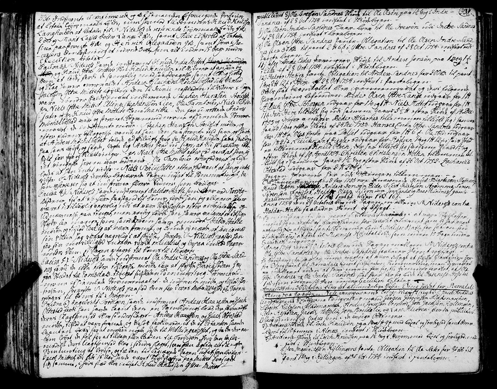 Romsdal sorenskriveri, SAT/A-4149/1/1/1A/L0013: Tingbok, 1749-1757, p. 336-337