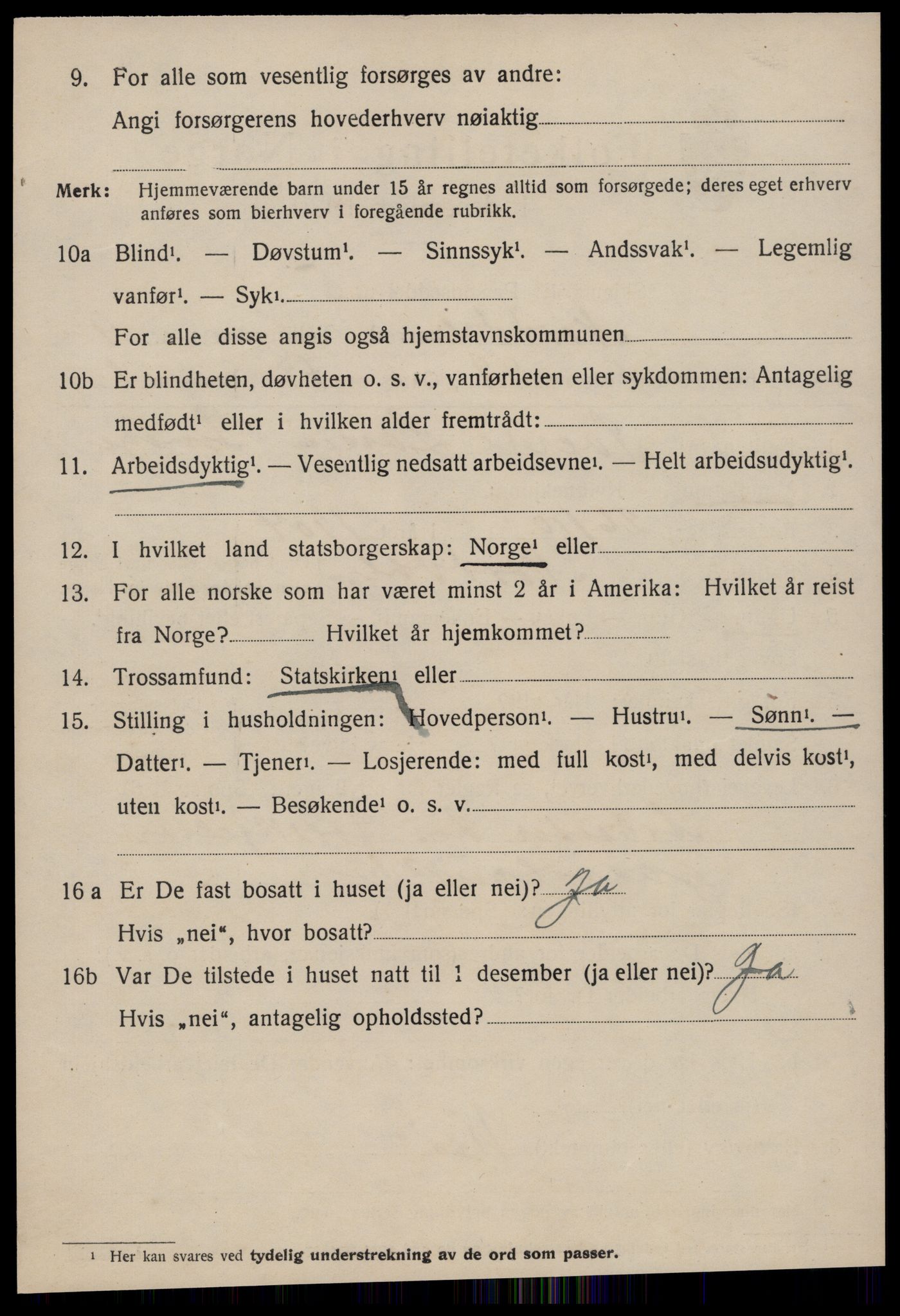 SAT, 1920 census for Norddal, 1920, p. 5368