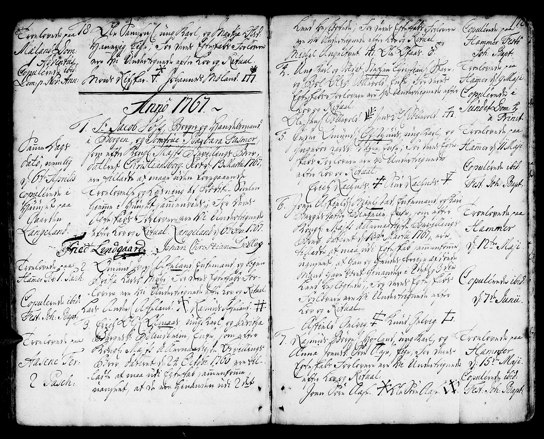 Hamre sokneprestembete, AV/SAB-A-75501/H/Ha/Haa/Haaa/L0007: Parish register (official) no. A 7, 1762-1777, p. 172