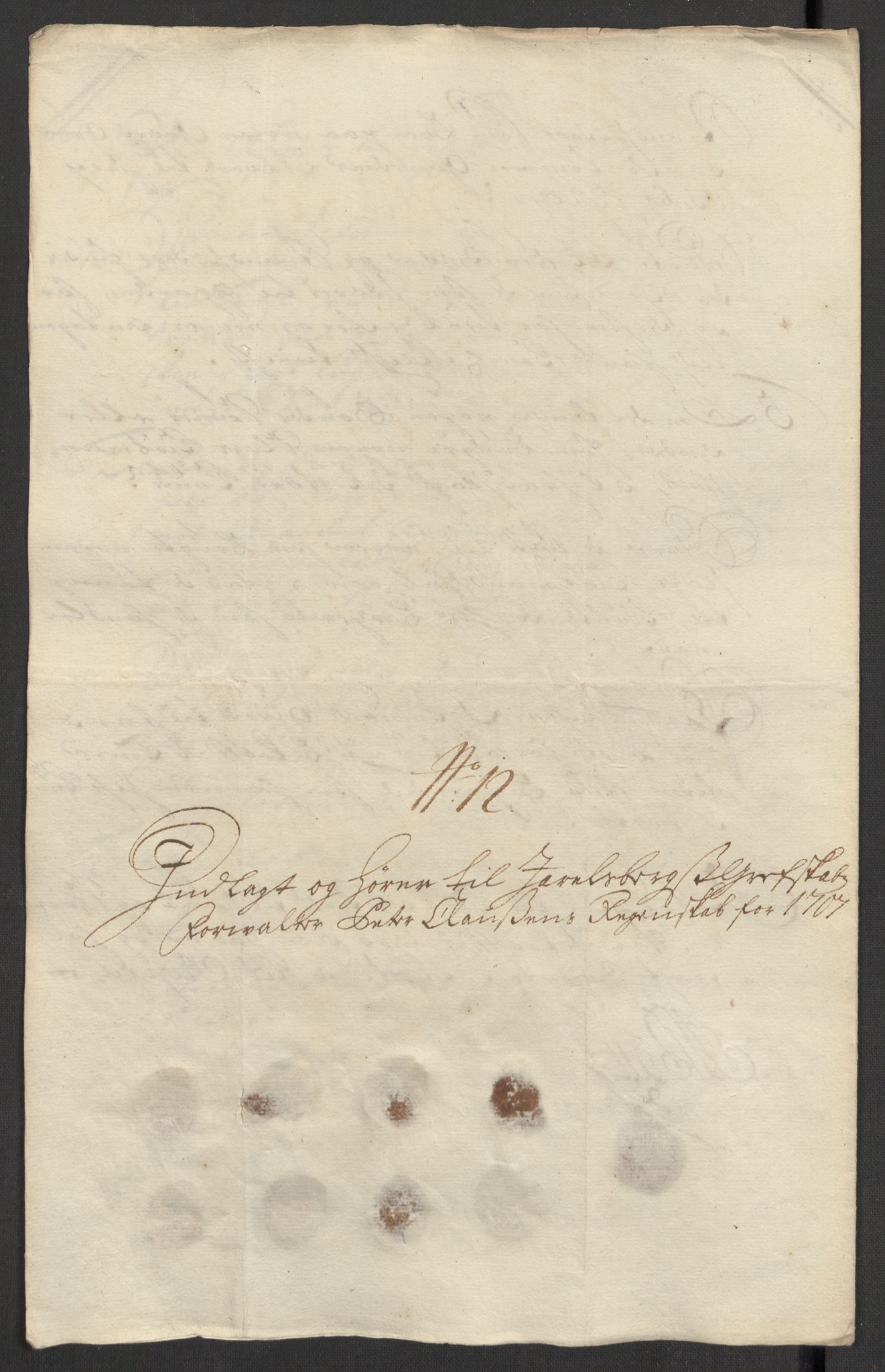 Rentekammeret inntil 1814, Reviderte regnskaper, Fogderegnskap, RA/EA-4092/R32/L1872: Fogderegnskap Jarlsberg grevskap, 1706-1707, p. 428