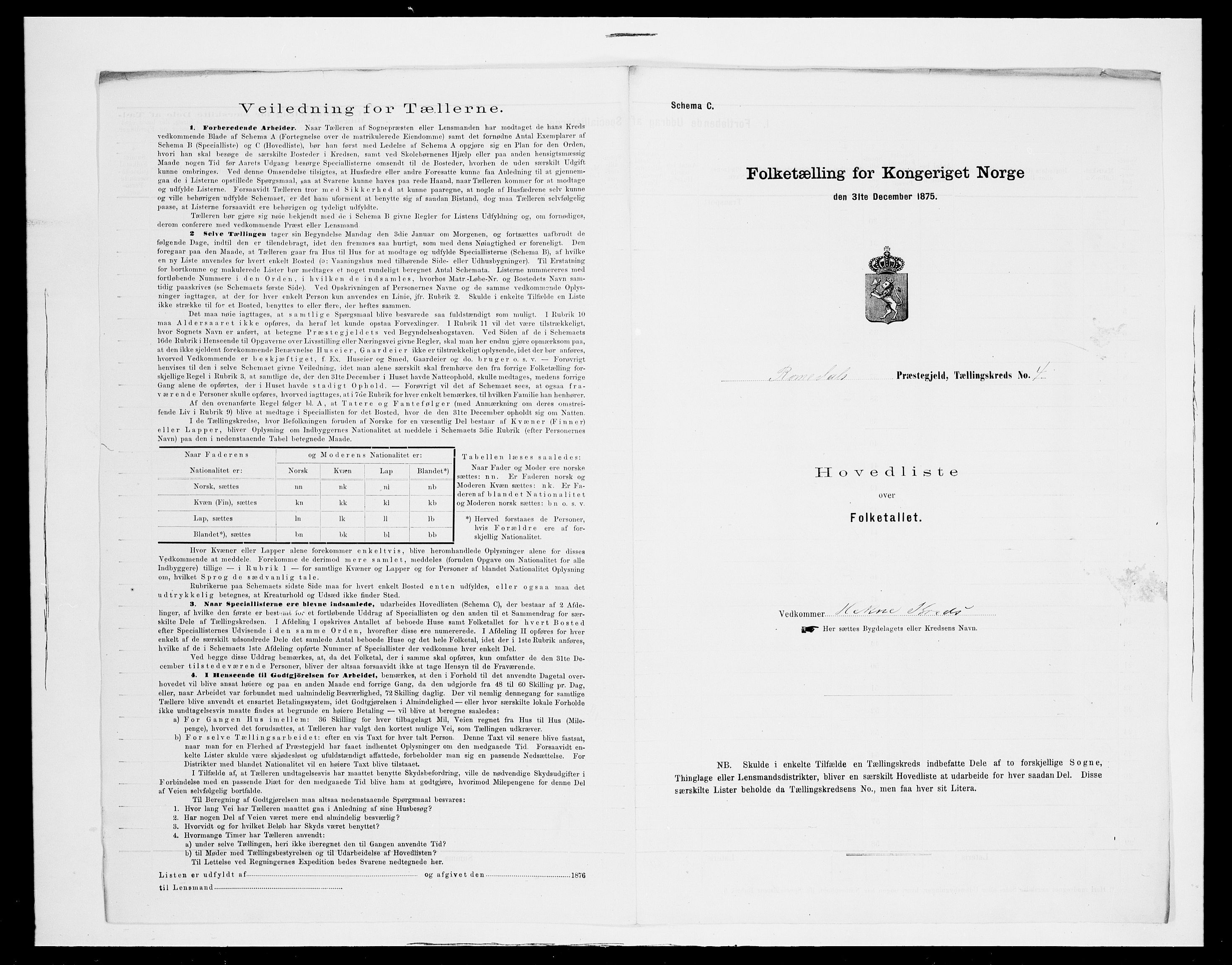 SAH, 1875 census for 0416P Romedal, 1875, p. 30