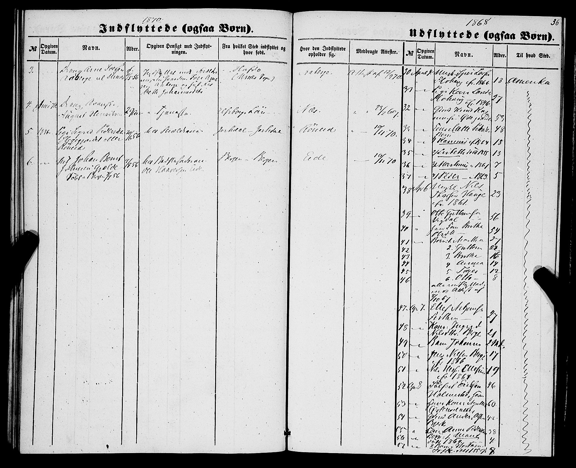 Luster sokneprestembete, SAB/A-81101/H/Haa/Haaa/L0009: Parish register (official) no. A 9, 1856-1871, p. 36