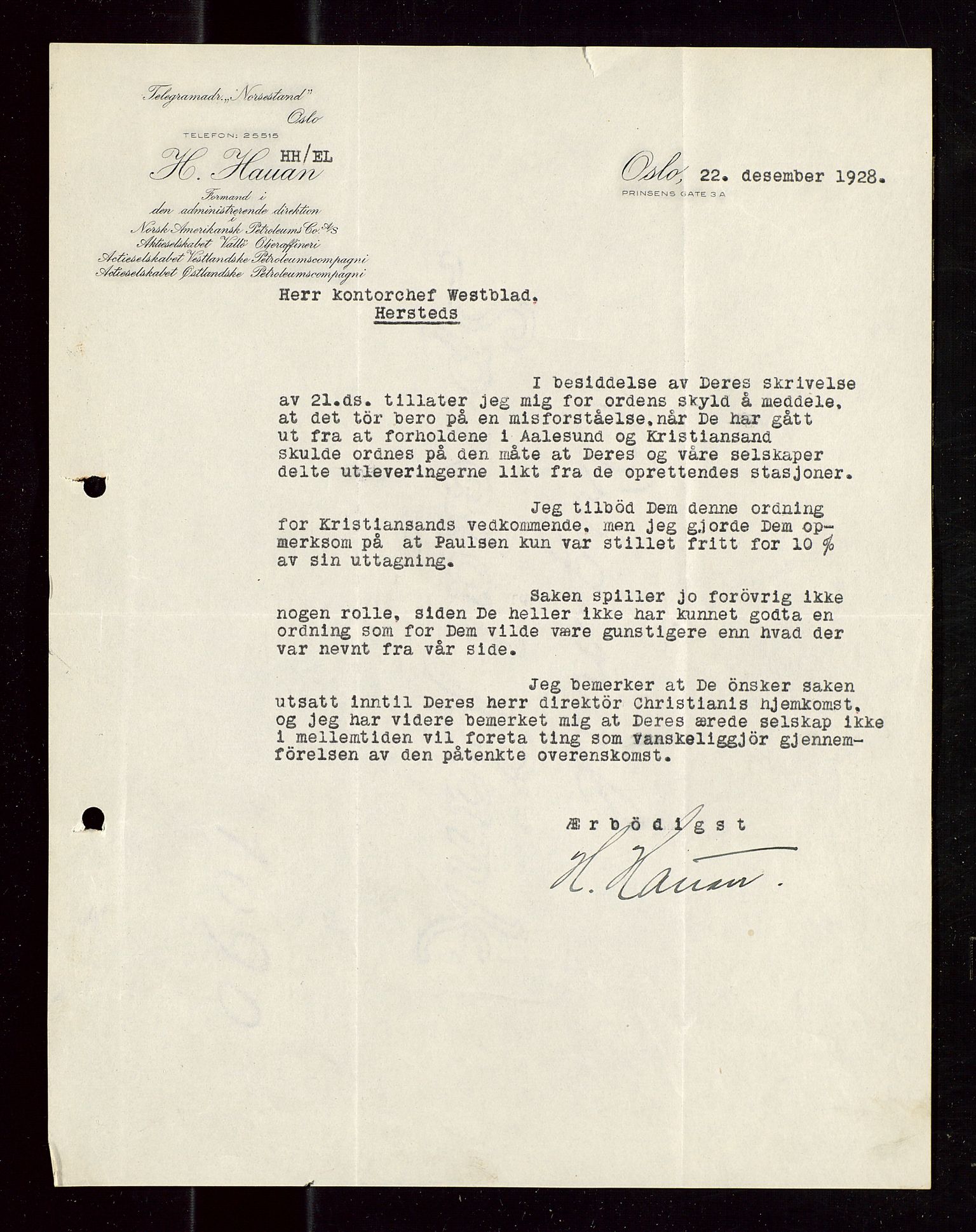 Pa 1521 - A/S Norske Shell, SAST/A-101915/E/Ea/Eaa/L0015: Sjefskorrespondanse, 1928-1929, p. 19