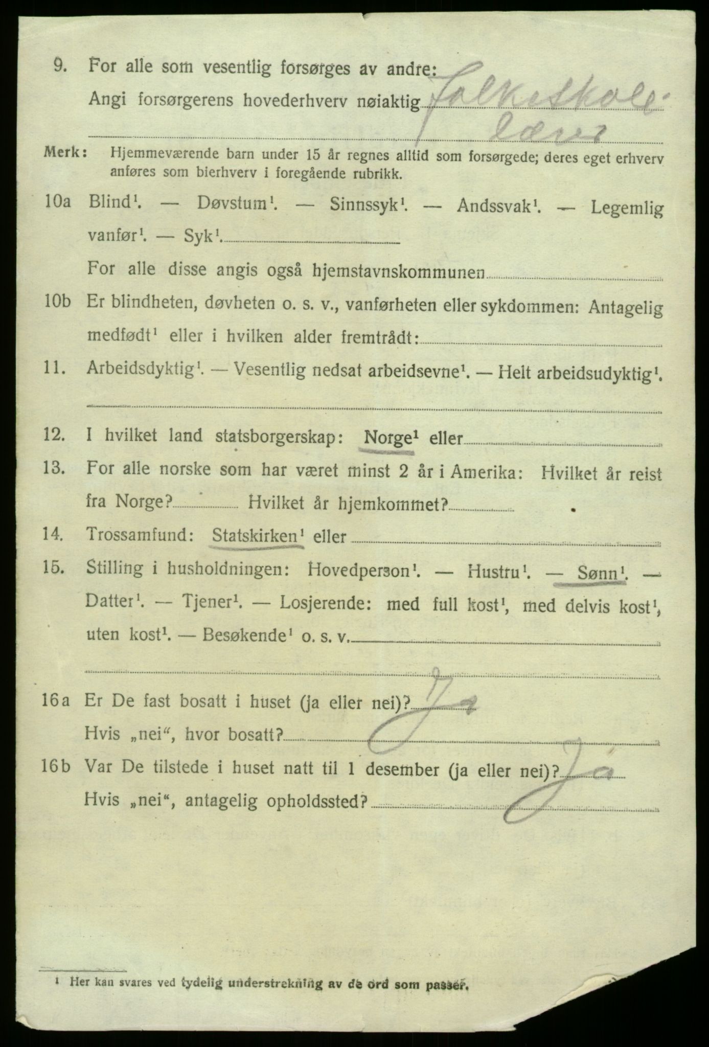 SAB, 1920 census for Fana, 1920, p. 4358