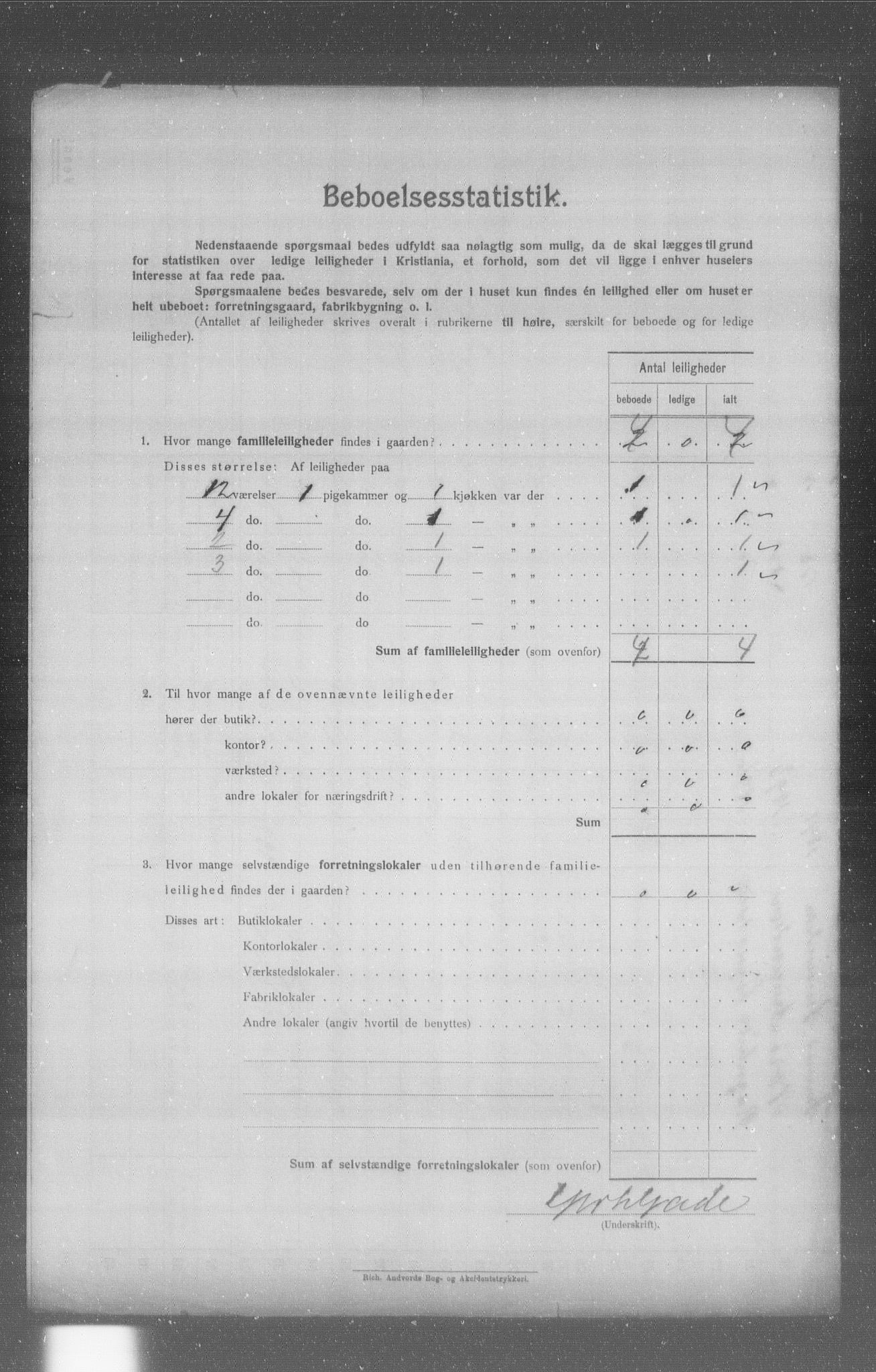 OBA, Municipal Census 1904 for Kristiania, 1904, p. 5651