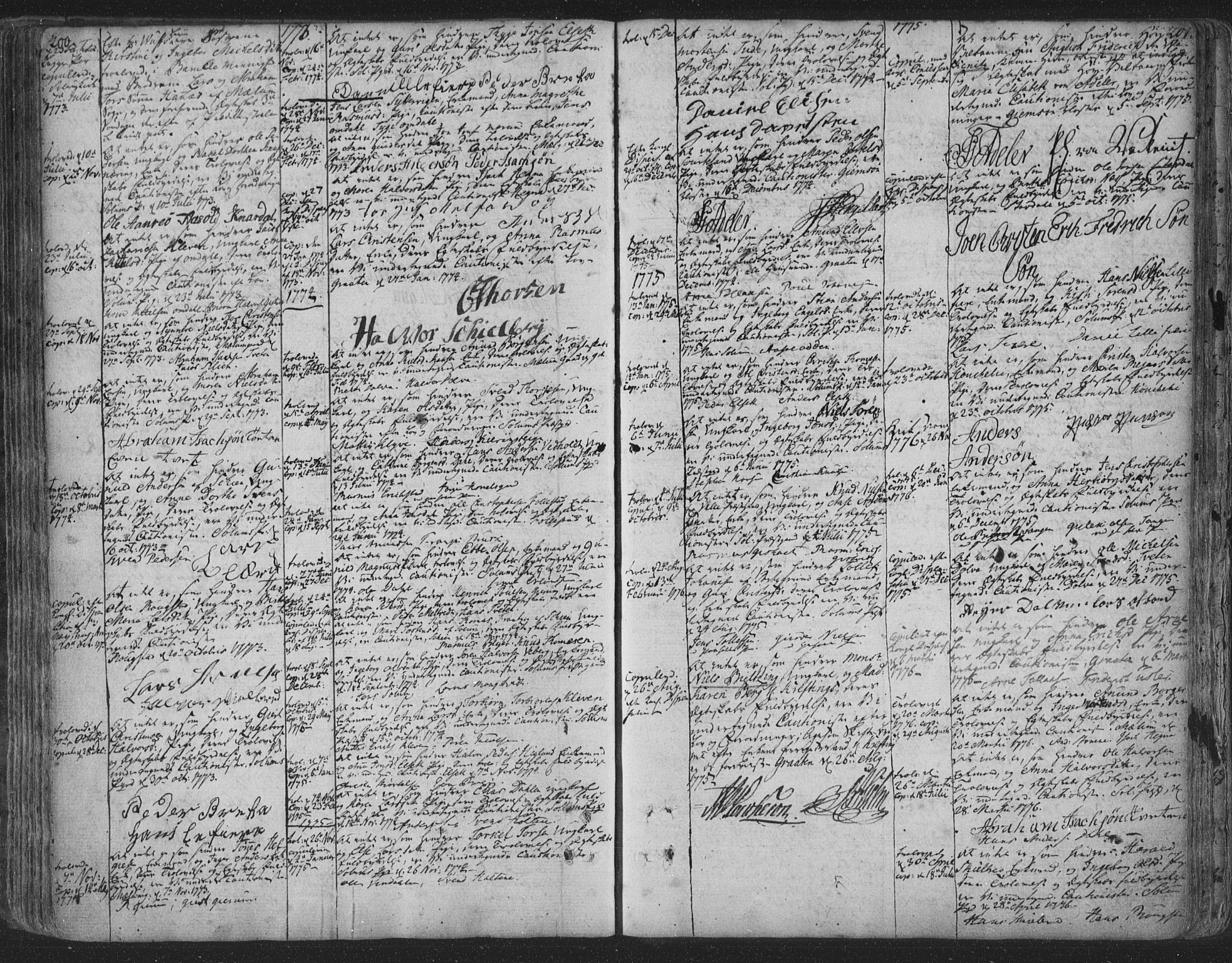 Solum kirkebøker, AV/SAKO-A-306/F/Fa/L0003: Parish register (official) no. I 3, 1761-1814, p. 200-201