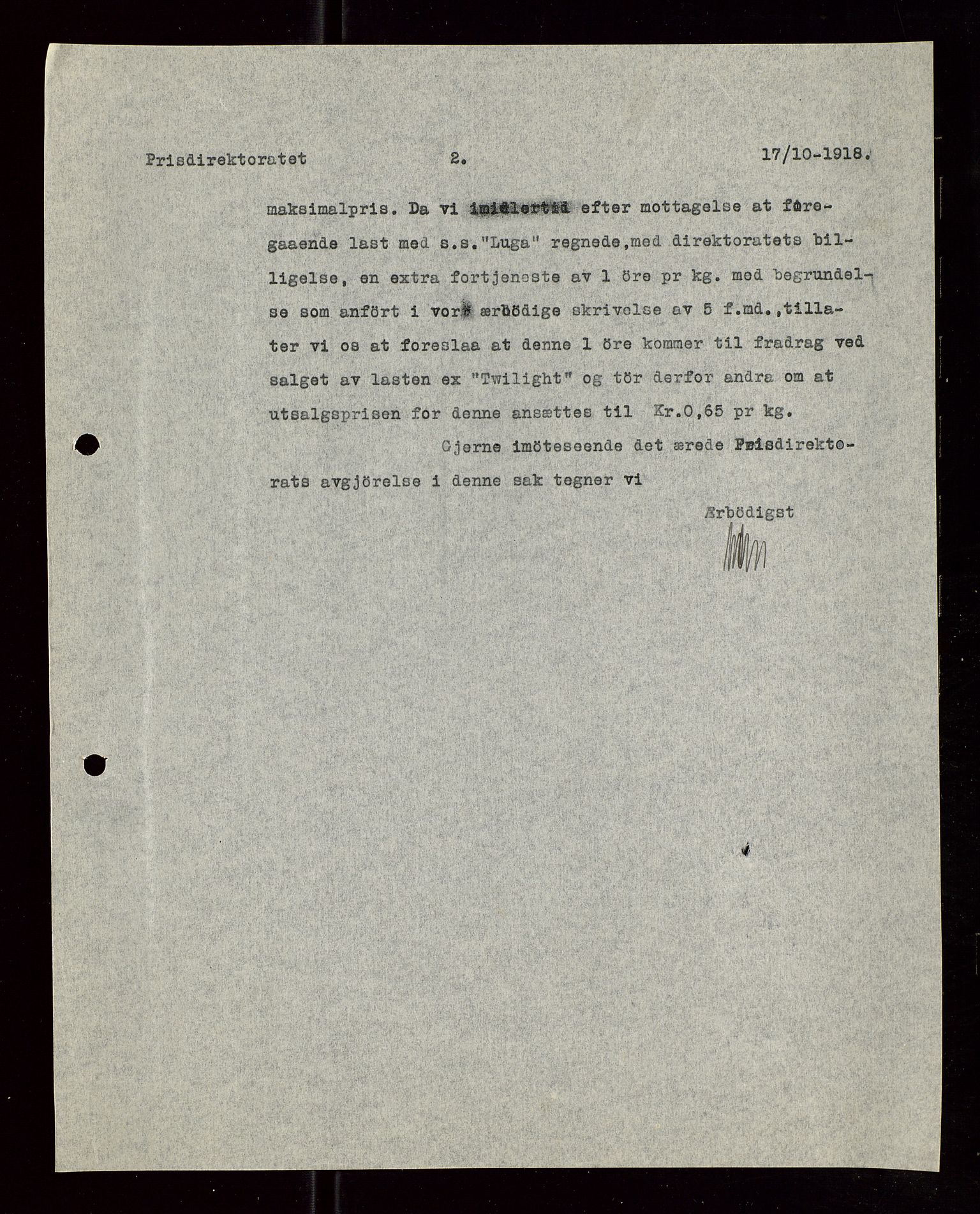 Pa 1521 - A/S Norske Shell, AV/SAST-A-101915/E/Ea/Eaa/L0006: Sjefskorrespondanse, 1918, p. 602