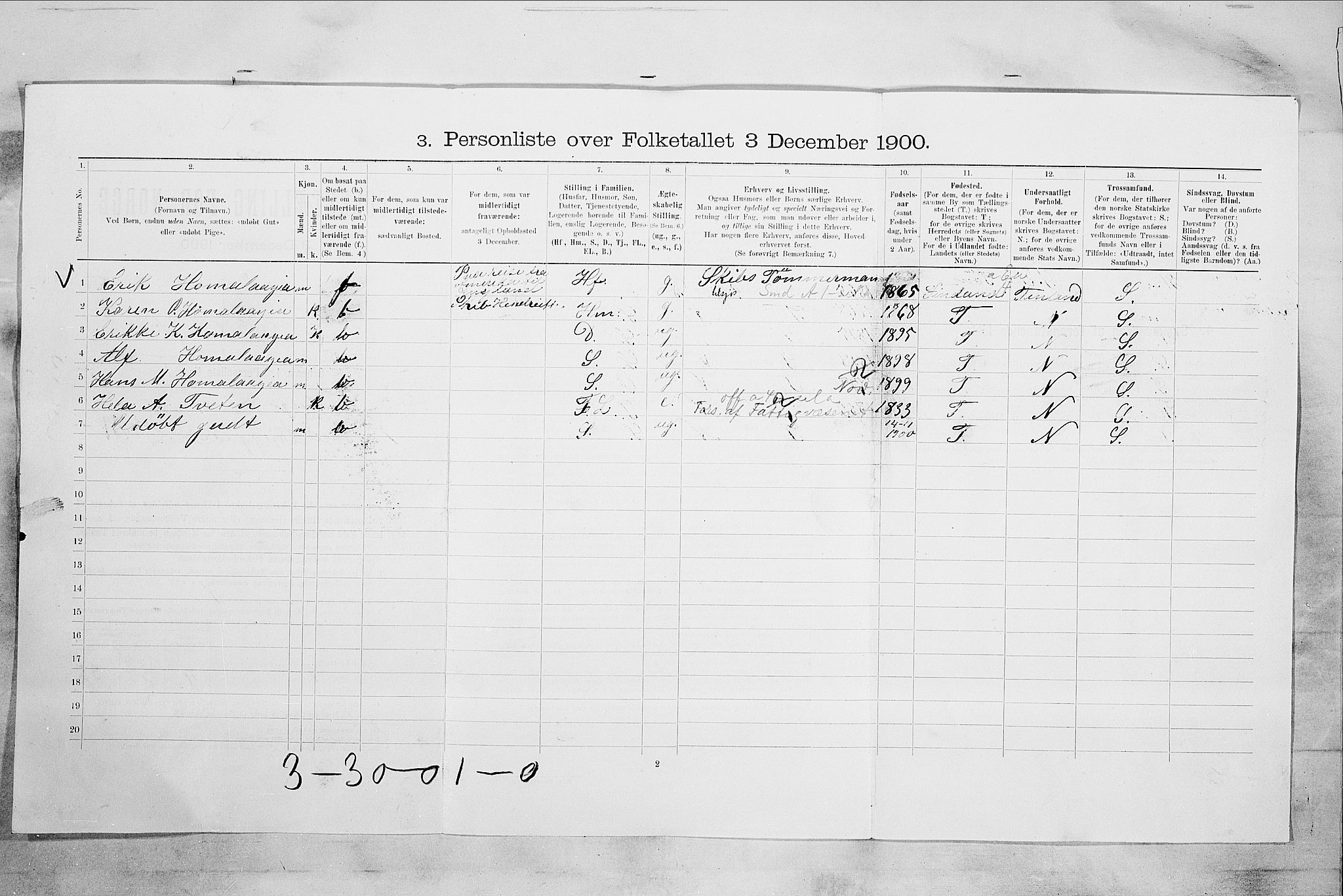 RA, 1900 census for Tønsberg, 1900, p. 1622