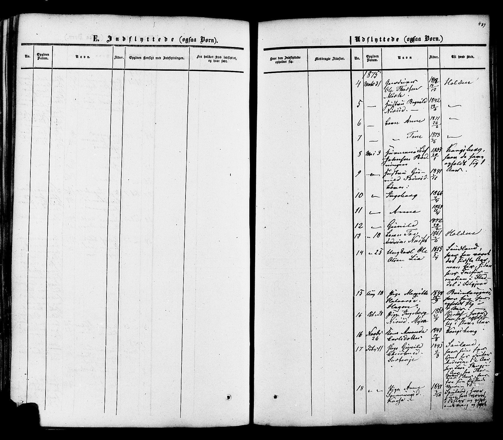 Heddal kirkebøker, SAKO/A-268/F/Fa/L0007: Parish register (official) no. I 7, 1855-1877, p. 489