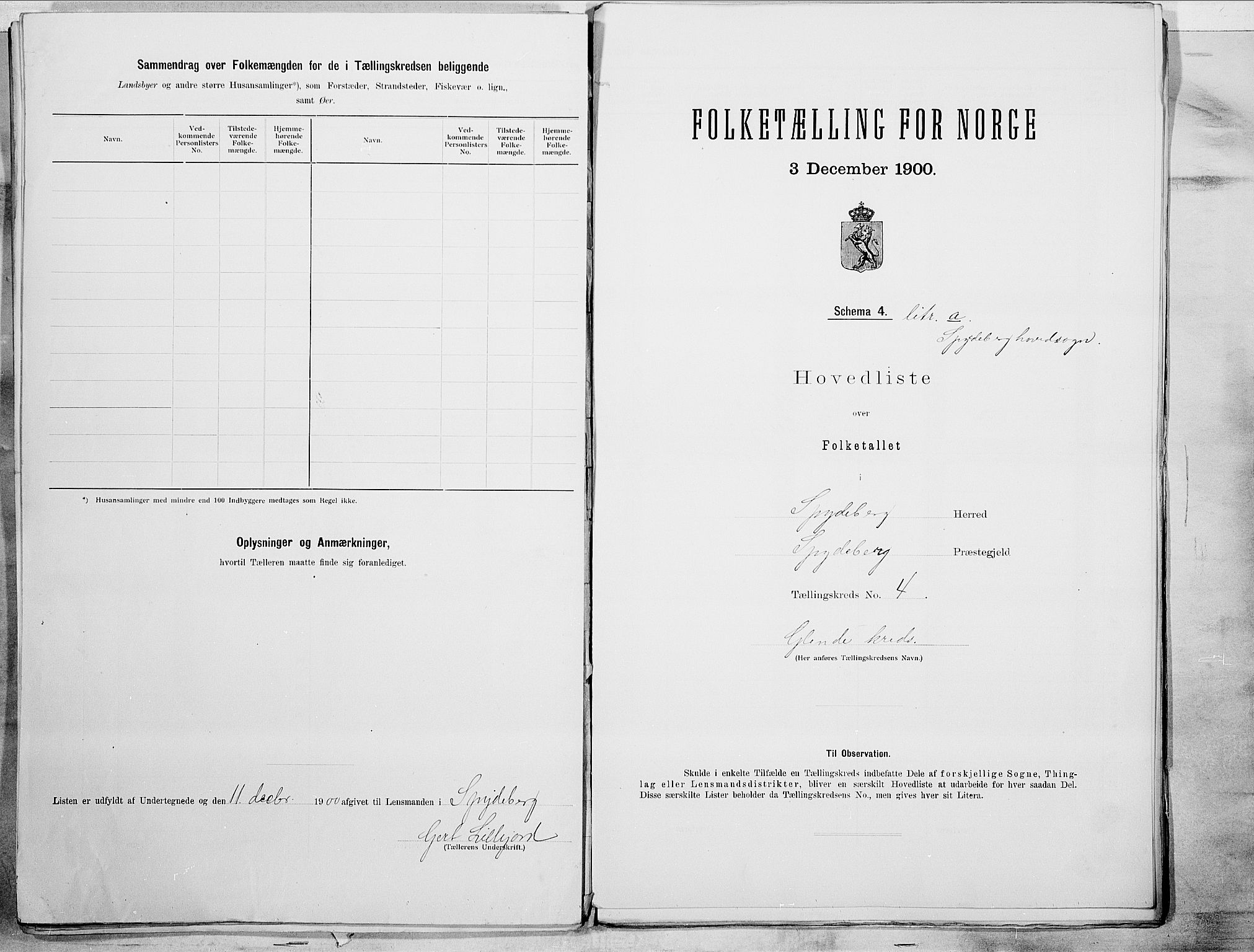 SAO, 1900 census for Spydeberg, 1900, p. 12