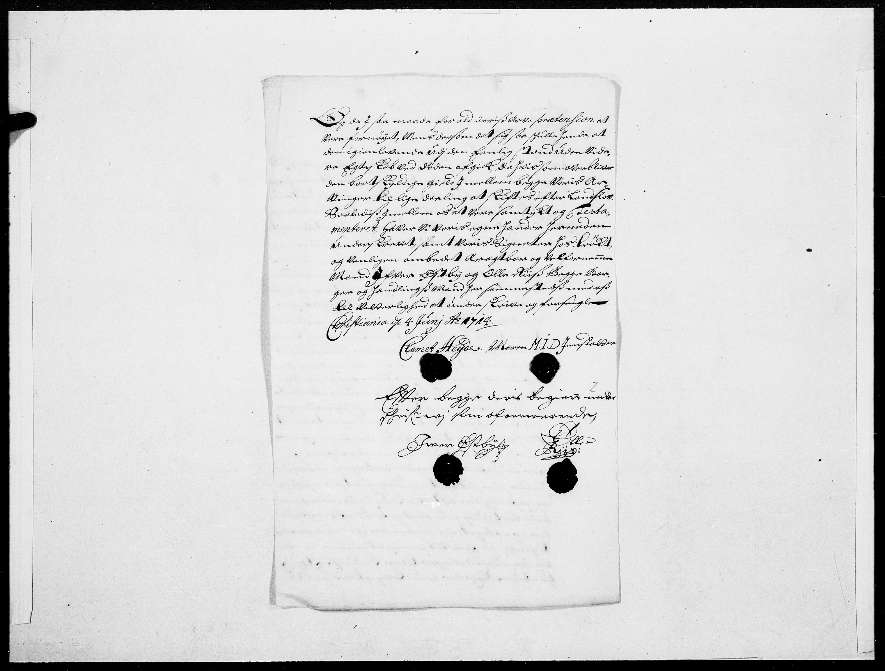 Danske Kanselli 1572-1799, AV/RA-EA-3023/F/Fc/Fcc/Fcca/L0075: Norske innlegg 1572-1799, 1714, p. 9