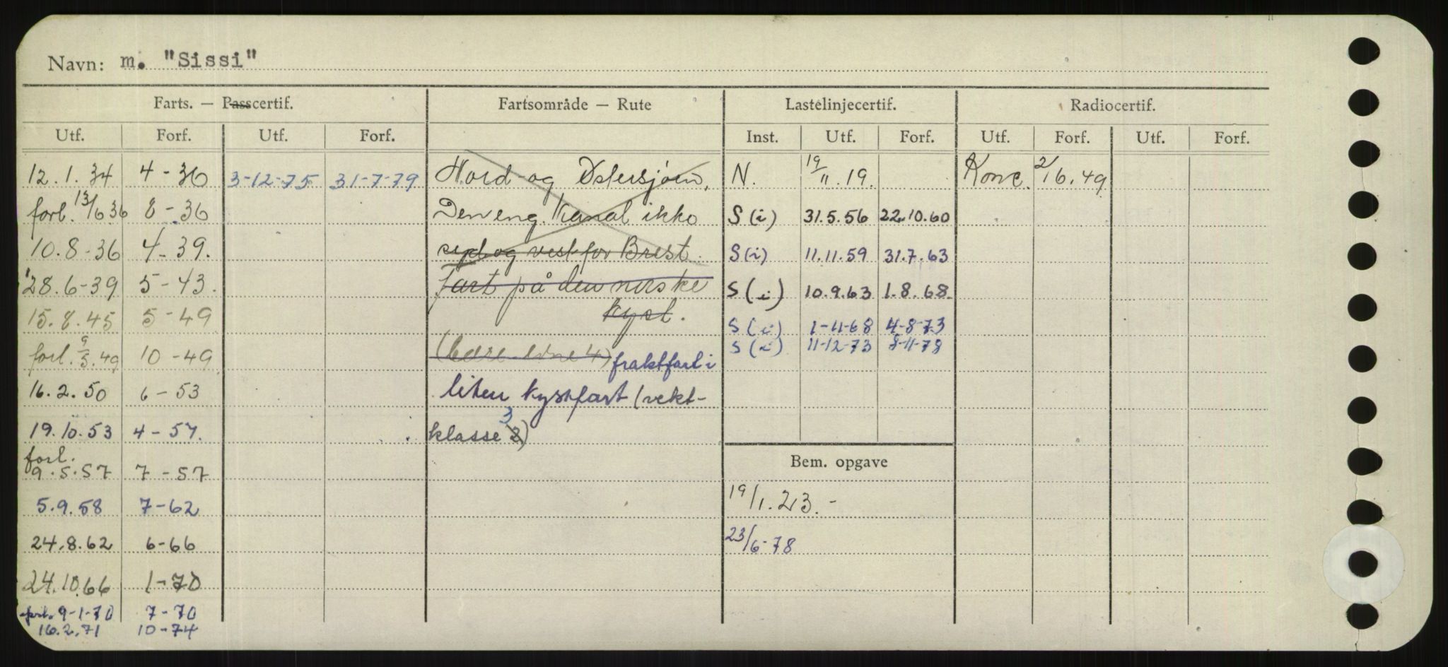 Sjøfartsdirektoratet med forløpere, Skipsmålingen, RA/S-1627/H/Hd/L0033: Fartøy, Sevi-Sjø, p. 280