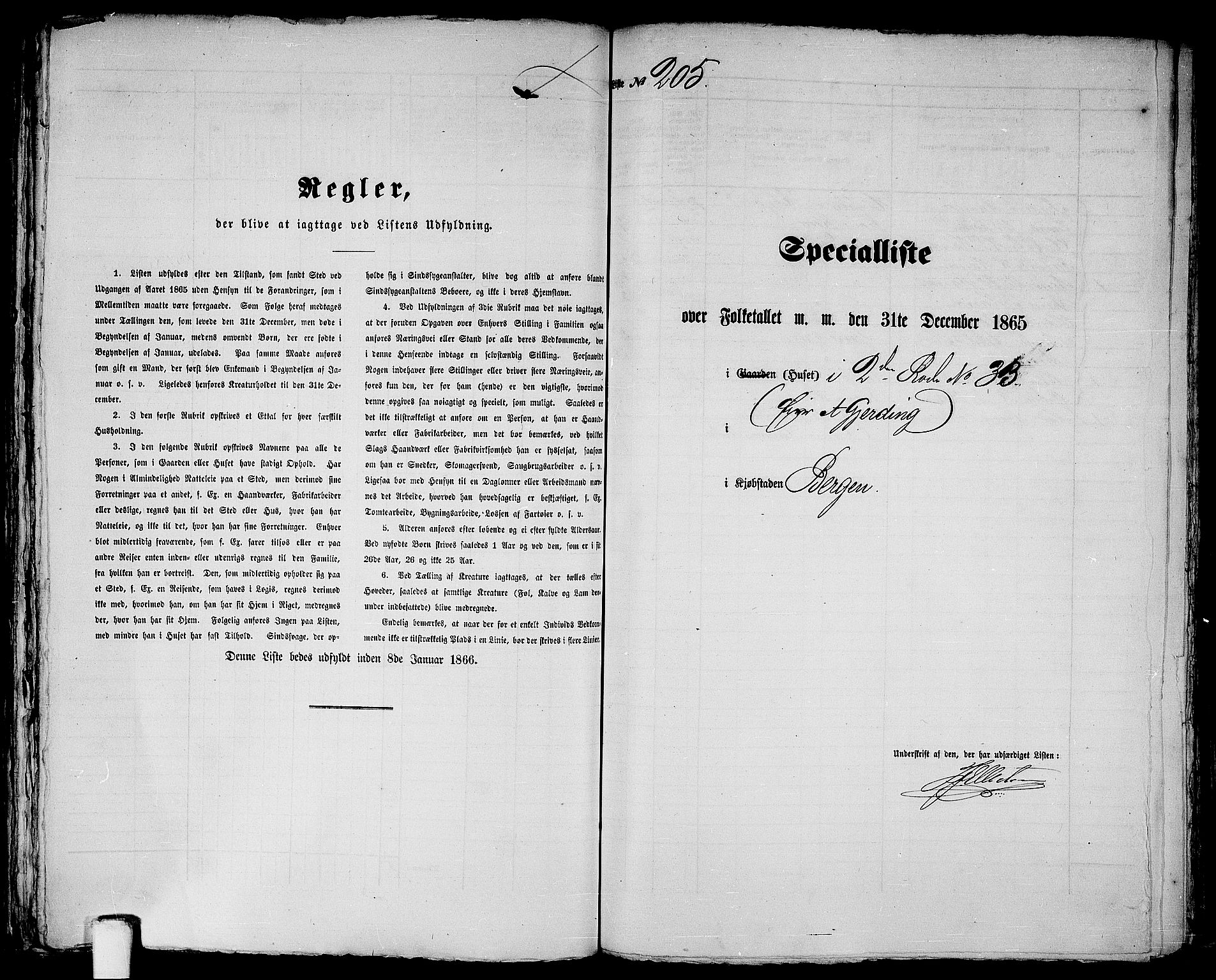 RA, 1865 census for Bergen, 1865, p. 456