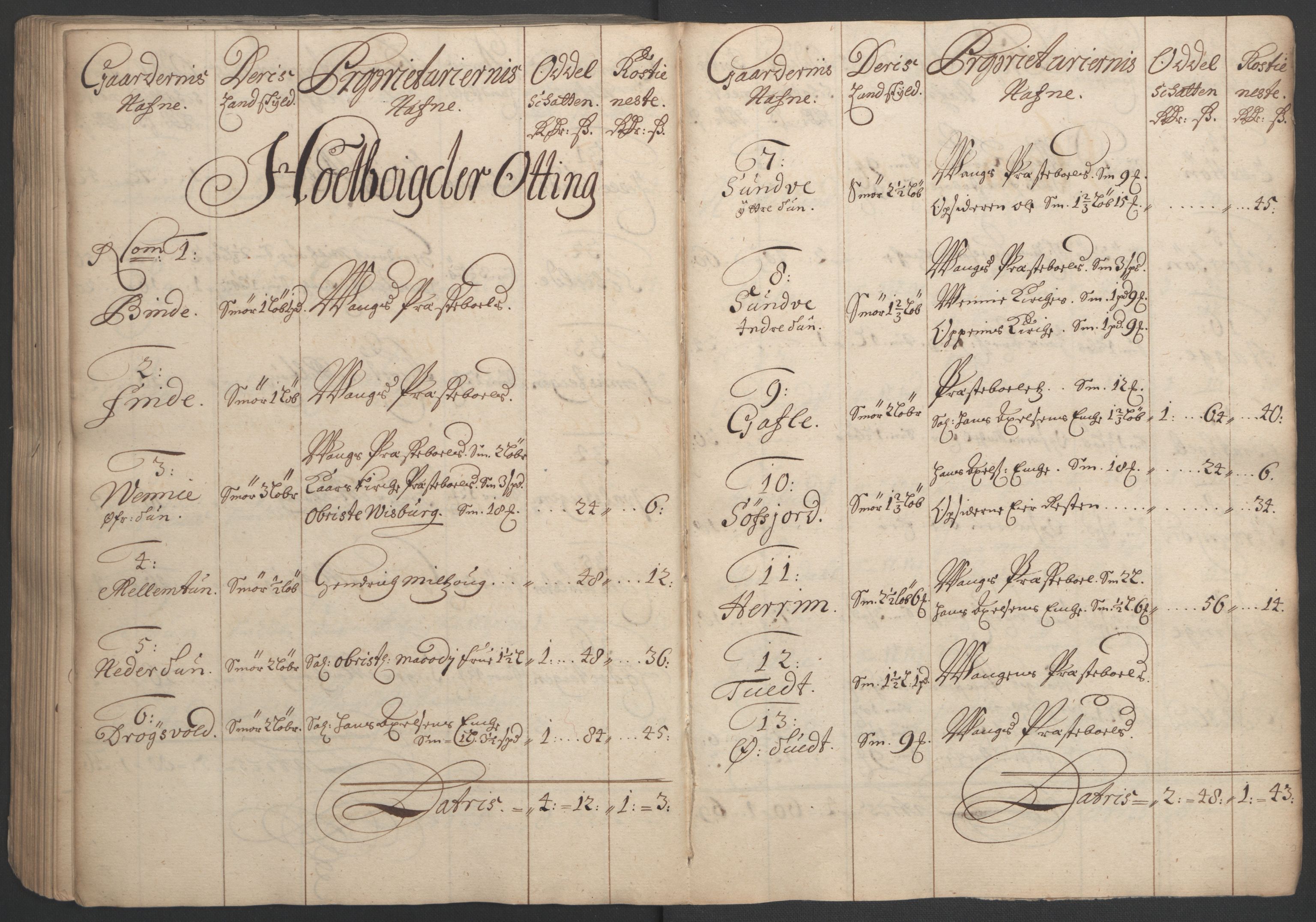 Rentekammeret inntil 1814, Reviderte regnskaper, Fogderegnskap, AV/RA-EA-4092/R51/L3183: Fogderegnskap Nordhordland og Voss, 1695-1697, p. 258