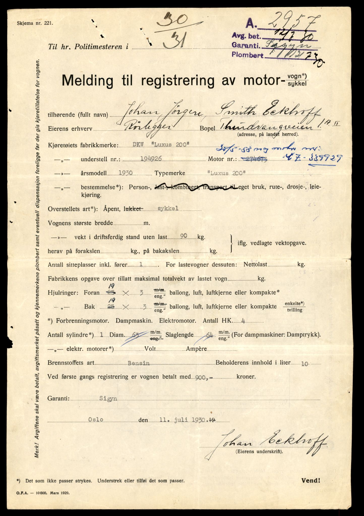 Møre og Romsdal vegkontor - Ålesund trafikkstasjon, AV/SAT-A-4099/F/Fe/L0041: Registreringskort for kjøretøy T 13710 - T 13905, 1927-1998, p. 675