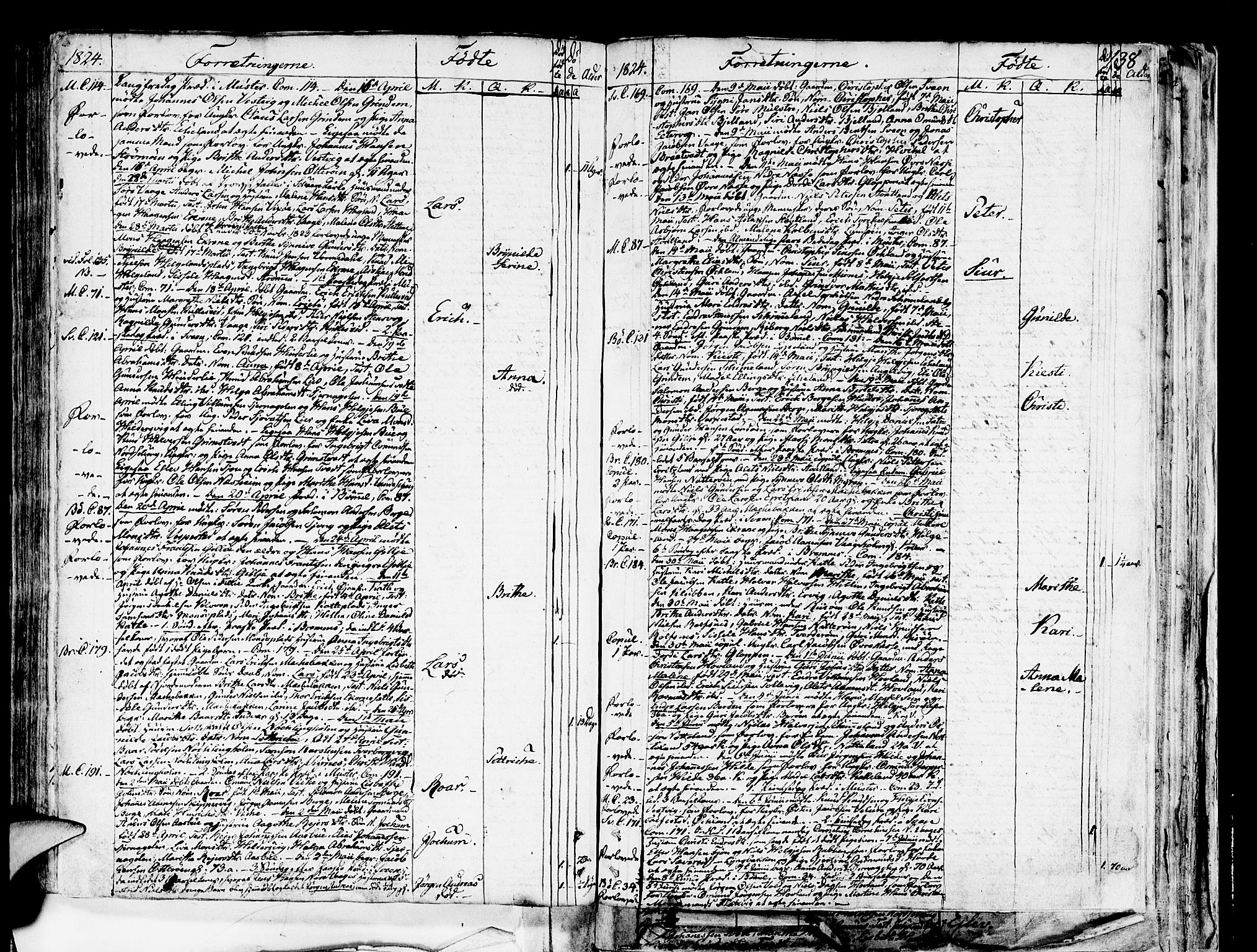 Finnås sokneprestembete, SAB/A-99925/H/Ha/Haa/Haaa/L0004: Parish register (official) no. A 4, 1804-1830, p. 138