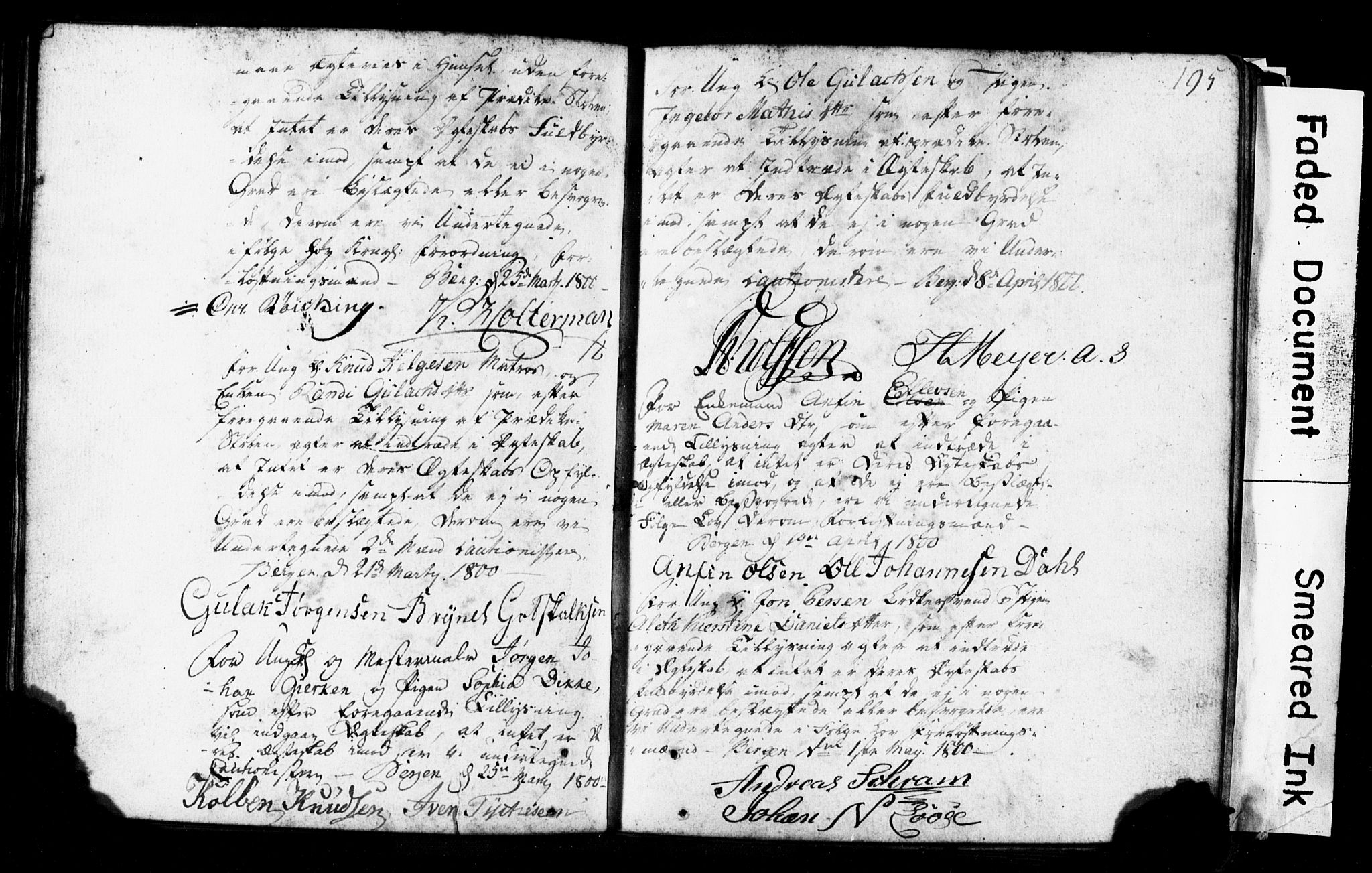 Korskirken sokneprestembete, AV/SAB-A-76101: Best man's statements no. II.5.1, 1776-1816, p. 195