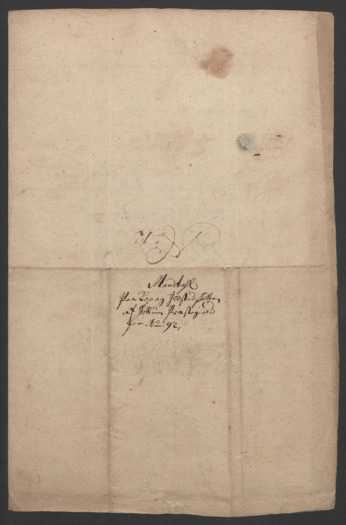 Rentekammeret inntil 1814, Reviderte regnskaper, Fogderegnskap, RA/EA-4092/R35/L2090: Fogderegnskap Øvre og Nedre Telemark, 1692, p. 350