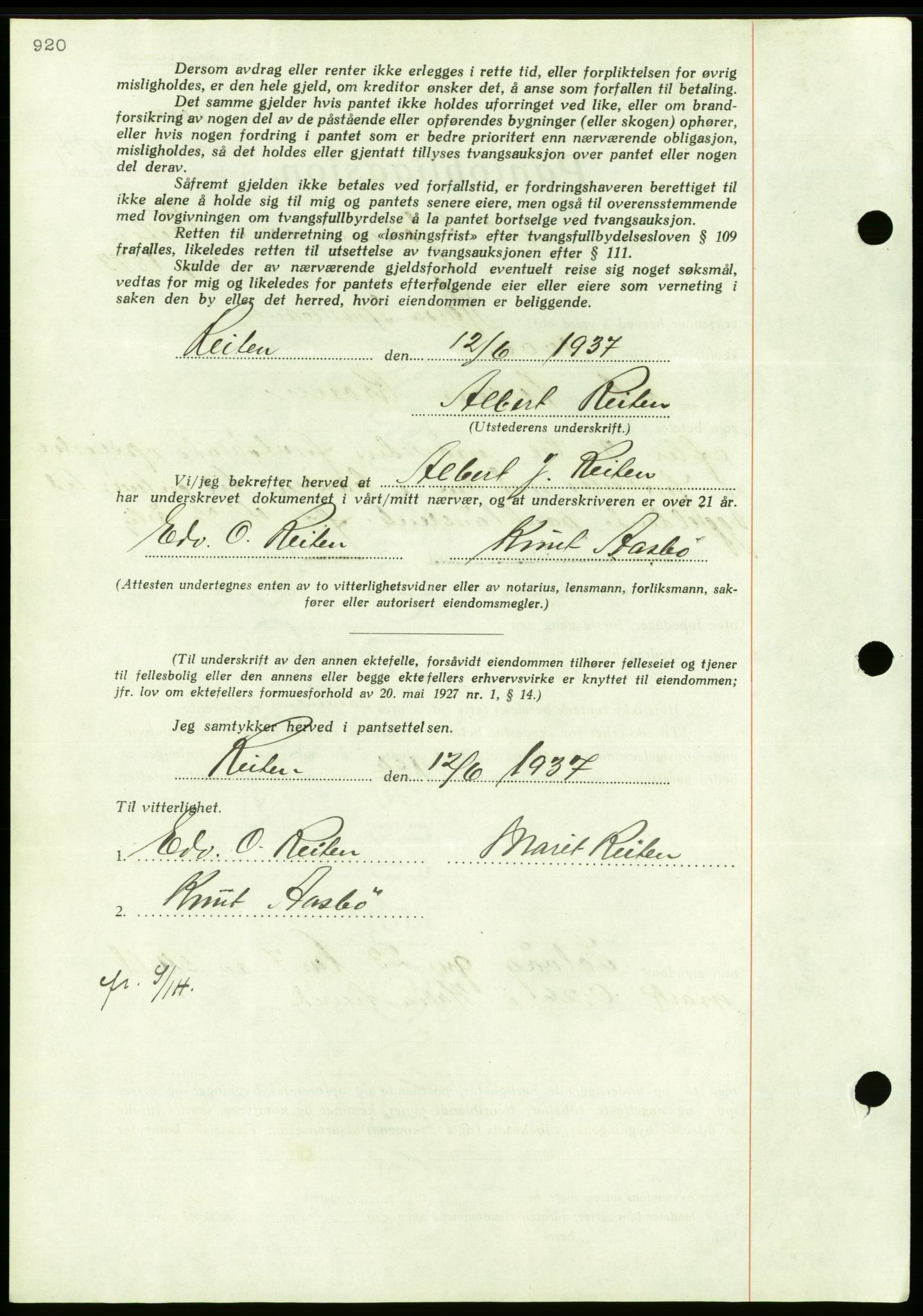 Nordmøre sorenskriveri, AV/SAT-A-4132/1/2/2Ca/L0092: Mortgage book no. B82, 1937-1938, Diary no: : 615/1938