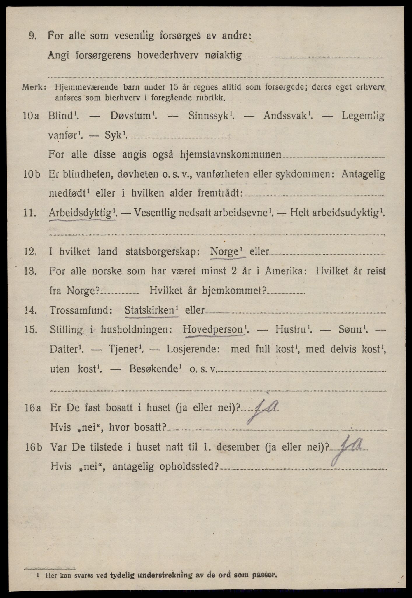 SAT, 1920 census for Fræna, 1920, p. 6914