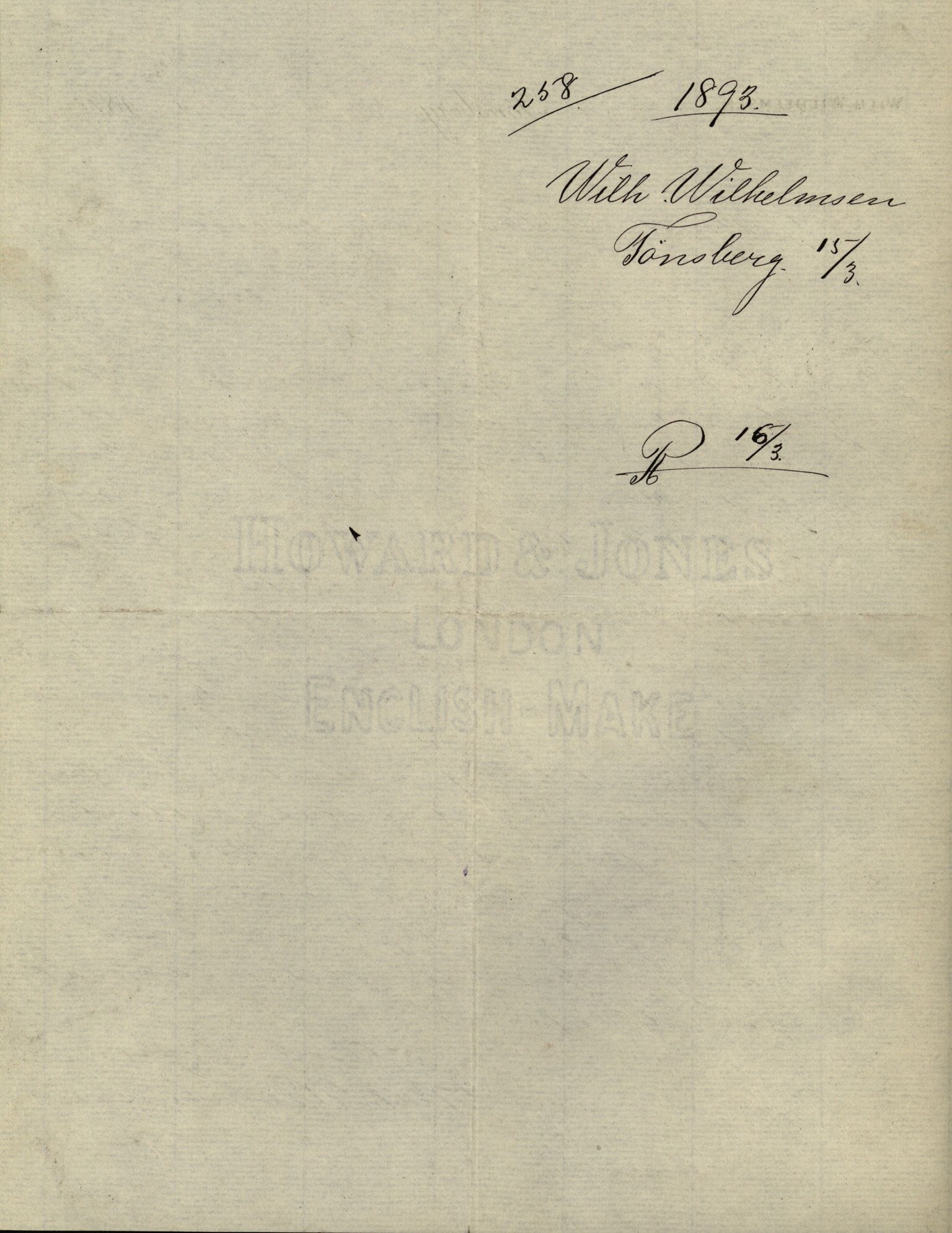 Pa 63 - Østlandske skibsassuranceforening, VEMU/A-1079/G/Ga/L0030/0002: Havaridokumenter / To venner, Emil, Empress, Enterprise, Dacapo, Dato, 1893, p. 72