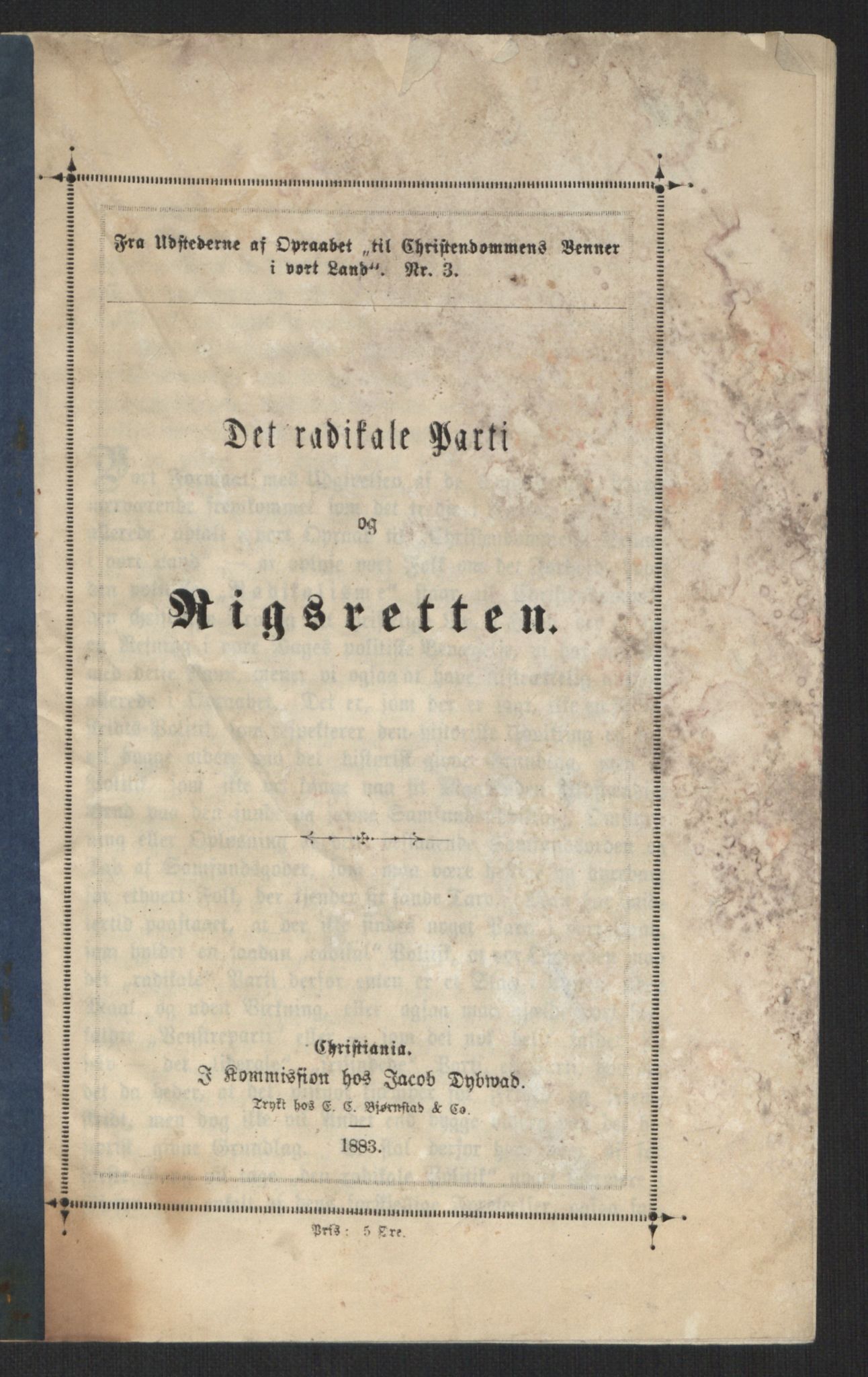 Venstres Hovedorganisasjon, RA/PA-0876/X/L0001: De eldste skrifter, 1860-1936, p. 440