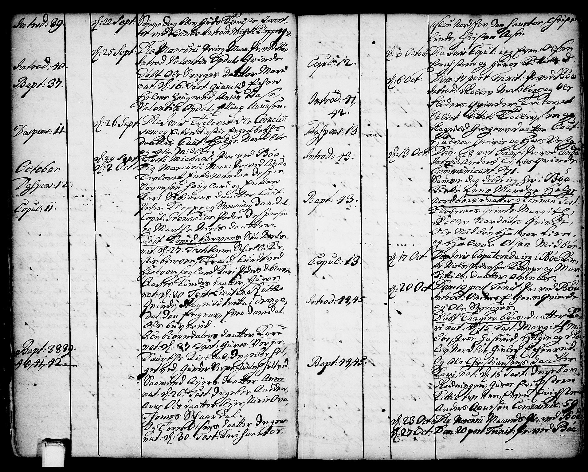 Bø kirkebøker, AV/SAKO-A-257/F/Fa/L0004: Parish register (official) no. 4, 1748-1785