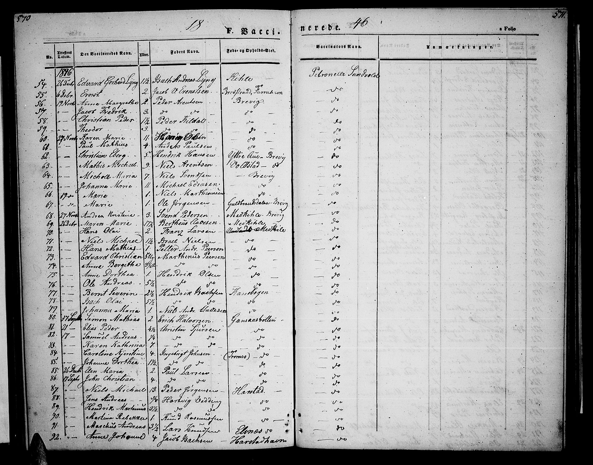 Trondenes sokneprestkontor, SATØ/S-1319/H/Hb/L0006klokker: Parish register (copy) no. 6, 1845-1855, p. 570-571