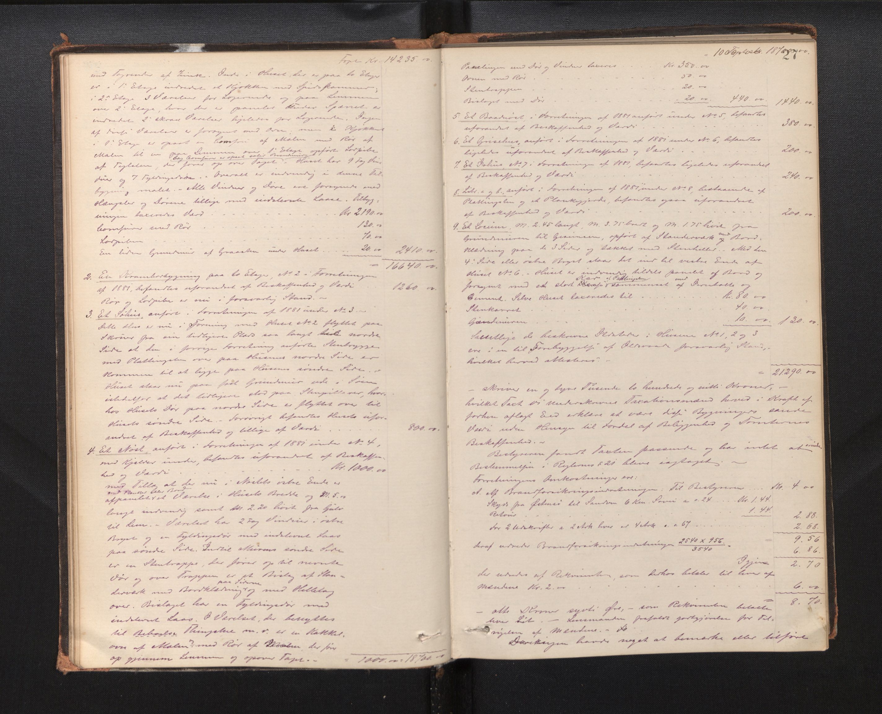 Lensmannen i Kvam, AV/SAB-A-33201/0012/L0002: Branntakstprotokoll, 1881-1919, p. 26b-27a