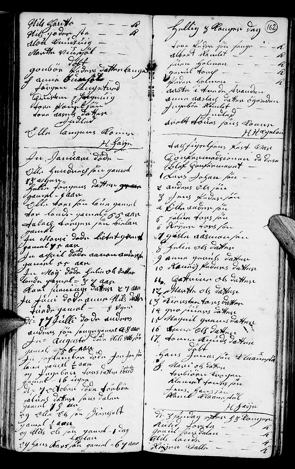 Holt sokneprestkontor, SAK/1111-0021/F/Fb/L0004: Parish register (copy) no. B 4, 1730-1746, p. 162