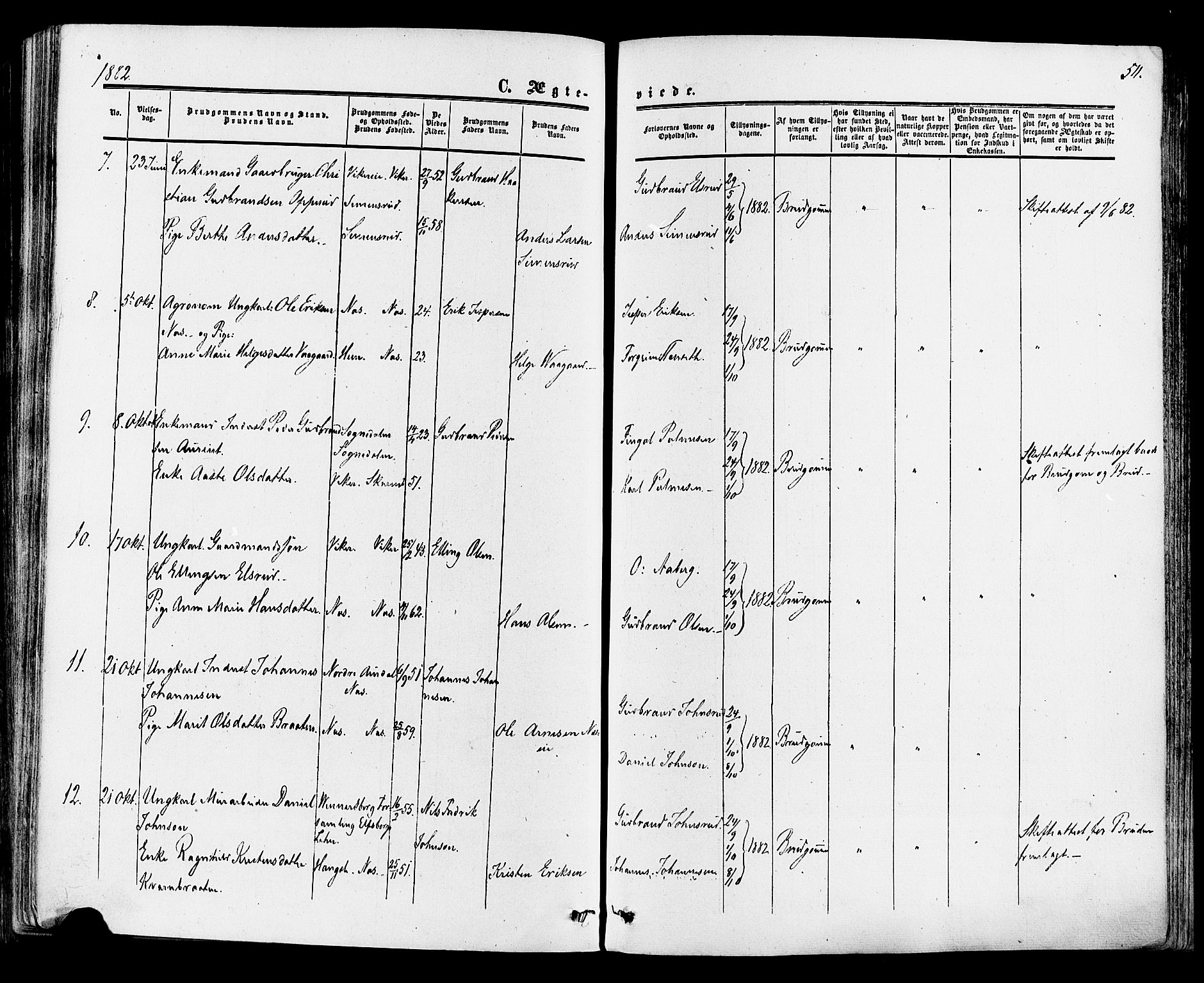 Ådal kirkebøker, SAKO/A-248/F/Fa/L0001: Parish register (official) no. I 1, 1857-1883, p. 511