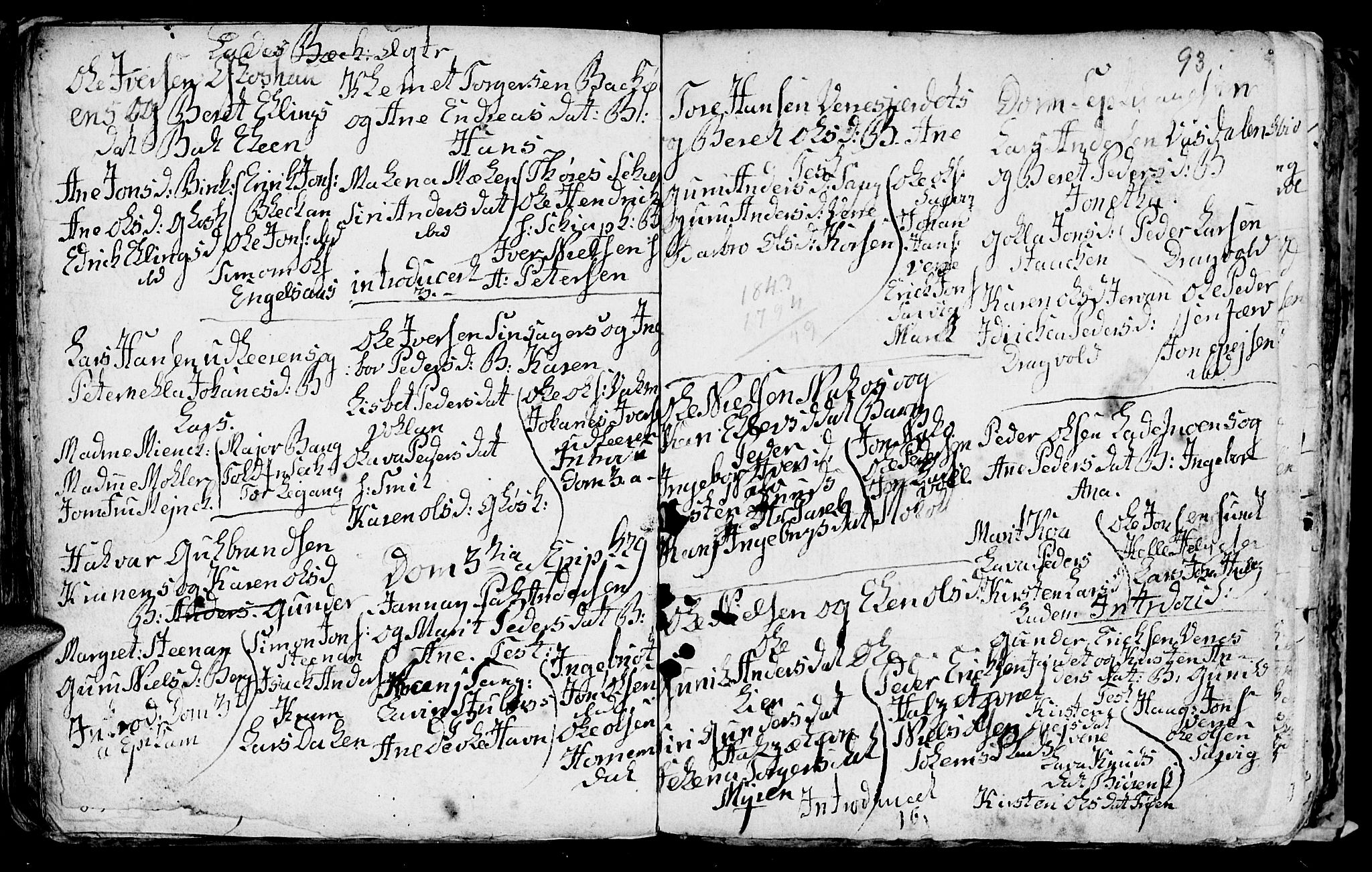 Ministerialprotokoller, klokkerbøker og fødselsregistre - Sør-Trøndelag, SAT/A-1456/606/L0305: Parish register (copy) no. 606C01, 1757-1819, p. 93