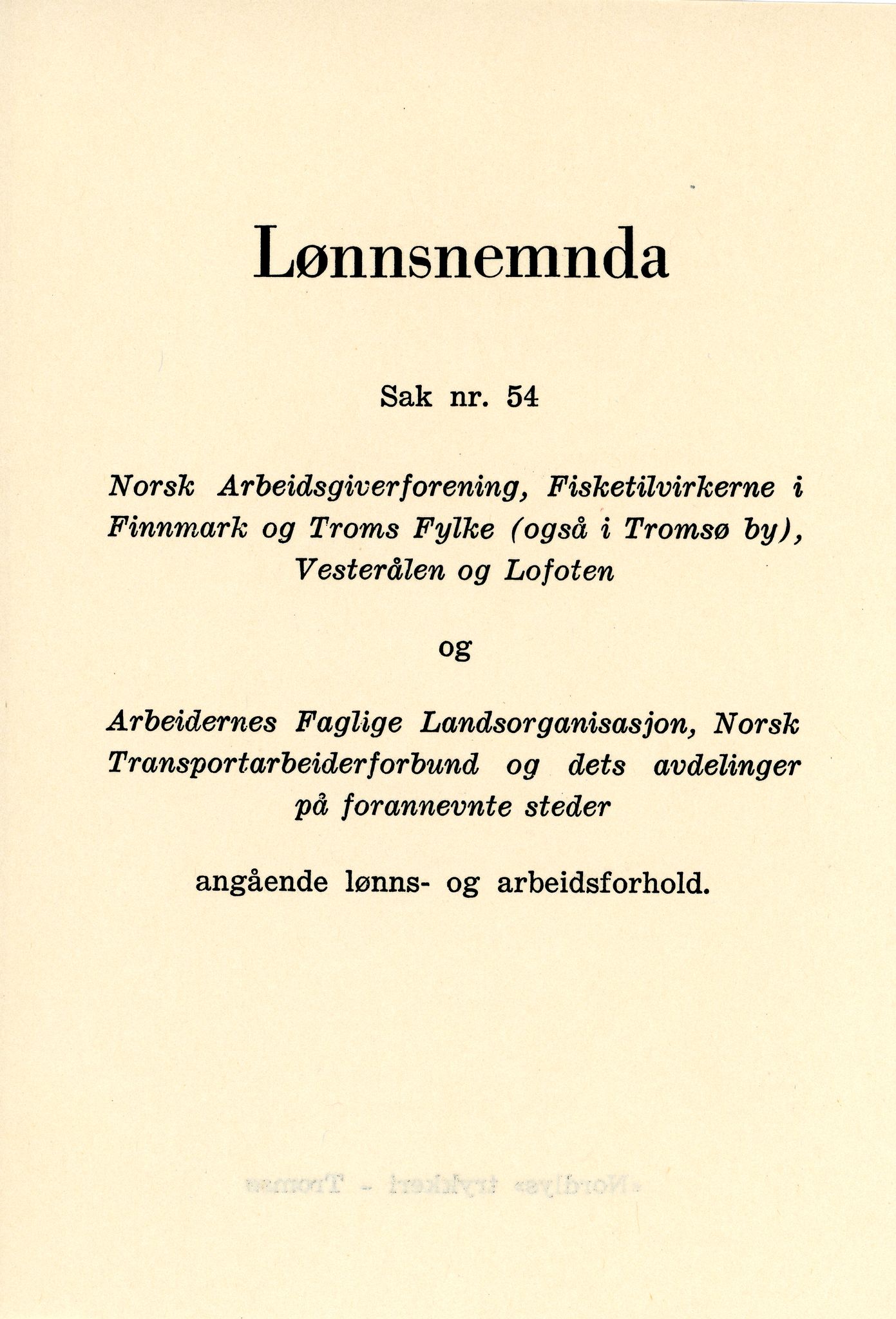 Vardø Fiskersamvirkelag, VAMU/A-0037/D/Da/L0007: Korrespondanse St-Tr, 1947-1950