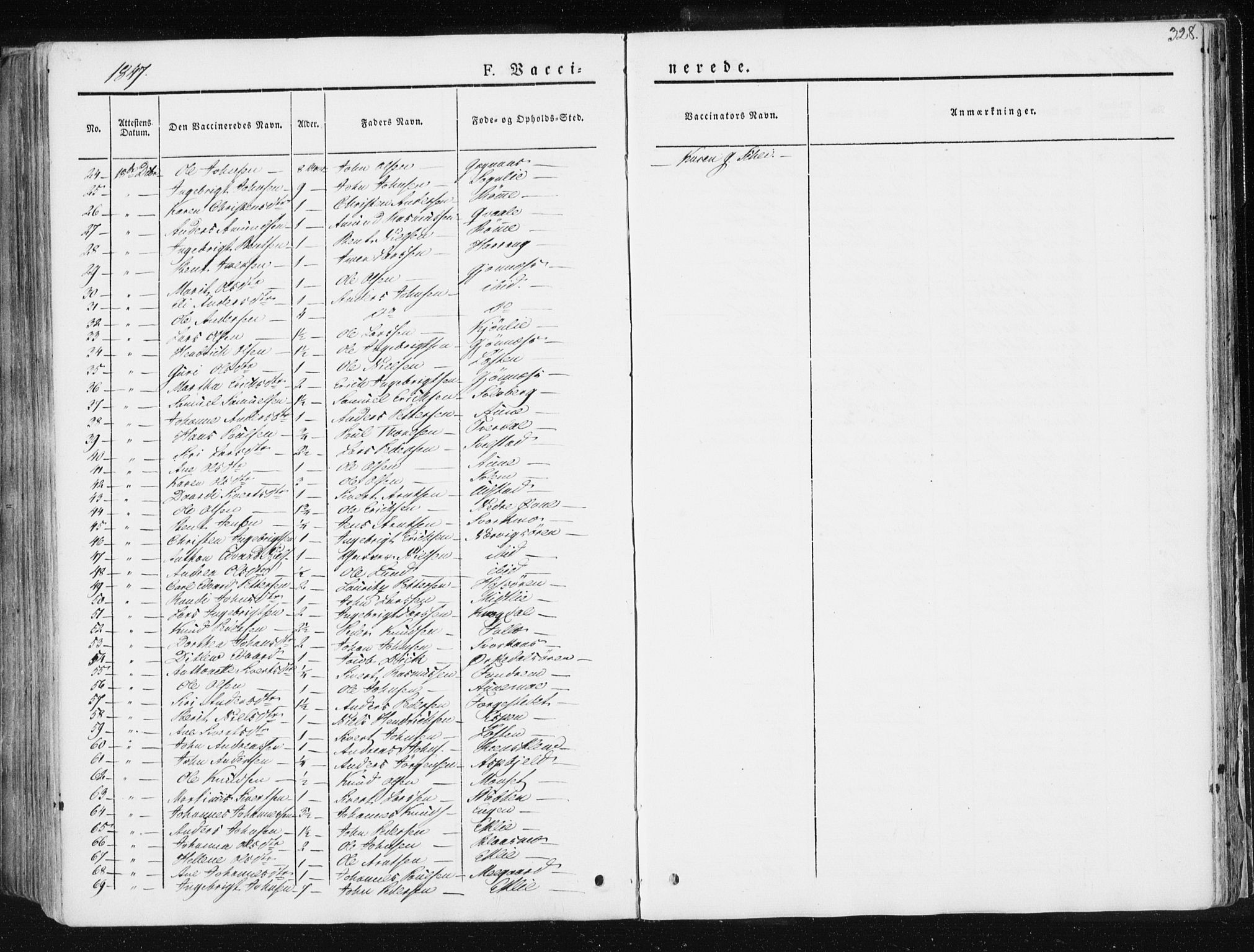 Ministerialprotokoller, klokkerbøker og fødselsregistre - Sør-Trøndelag, SAT/A-1456/668/L0805: Parish register (official) no. 668A05, 1840-1853, p. 328
