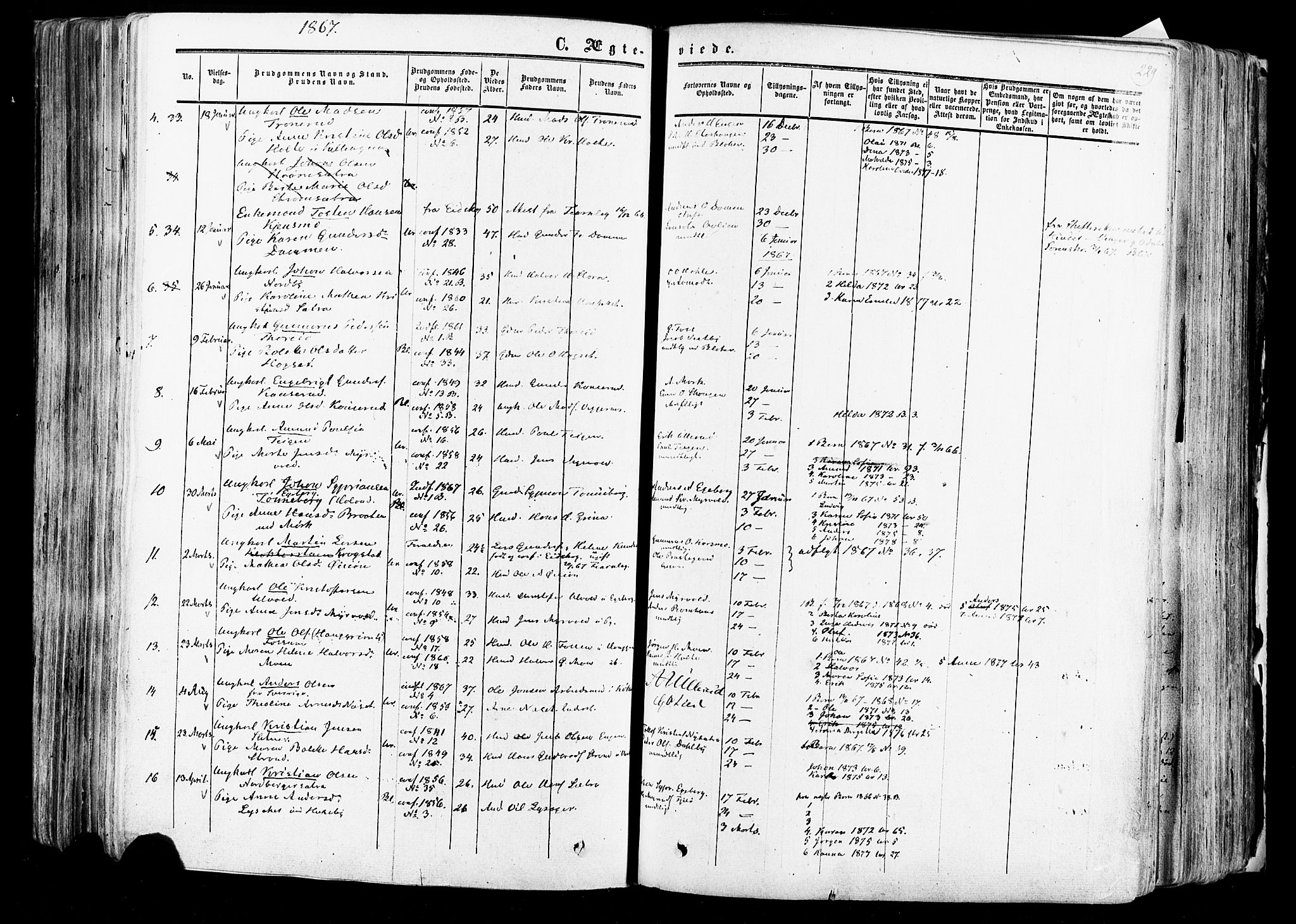 Aurskog prestekontor Kirkebøker, AV/SAO-A-10304a/F/Fa/L0007: Parish register (official) no. I 7, 1854-1877, p. 229