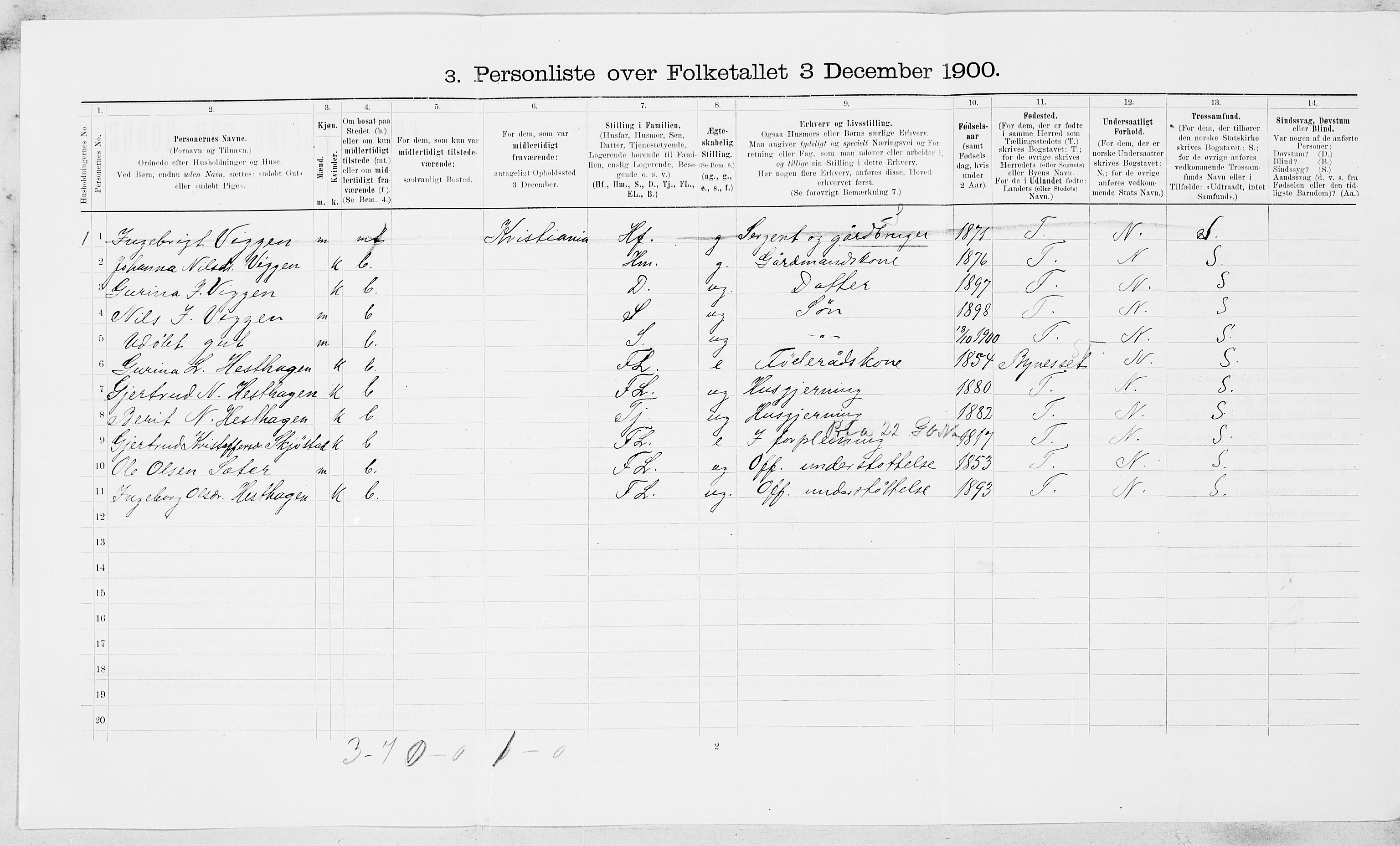 SAT, 1900 census for Børsa, 1900, p. 528