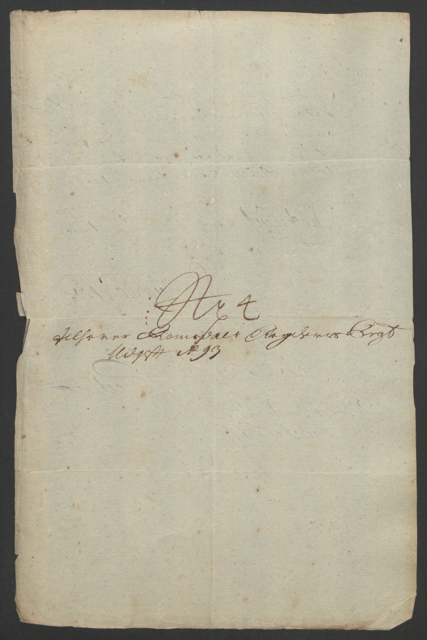 Rentekammeret inntil 1814, Reviderte regnskaper, Fogderegnskap, AV/RA-EA-4092/R55/L3651: Fogderegnskap Romsdal, 1693-1694, p. 138