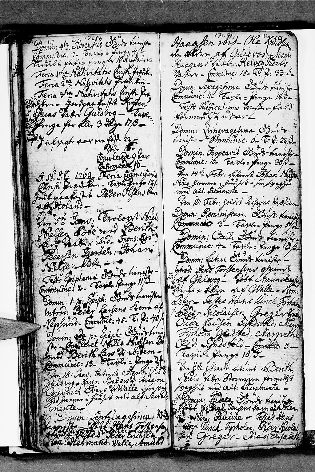 Ministerialprotokoller, klokkerbøker og fødselsregistre - Nordland, SAT/A-1459/816/L0237: Parish register (official) no. 816A03, 1757-1776, p. 117-118