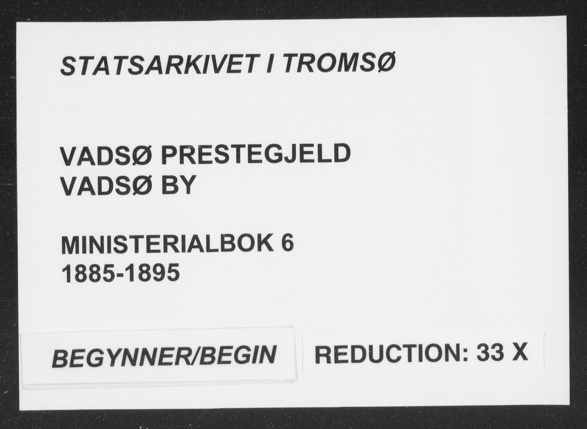 Vadsø sokneprestkontor, SATØ/S-1325/H/Ha/L0006kirke: Parish register (official) no. 6, 1885-1895