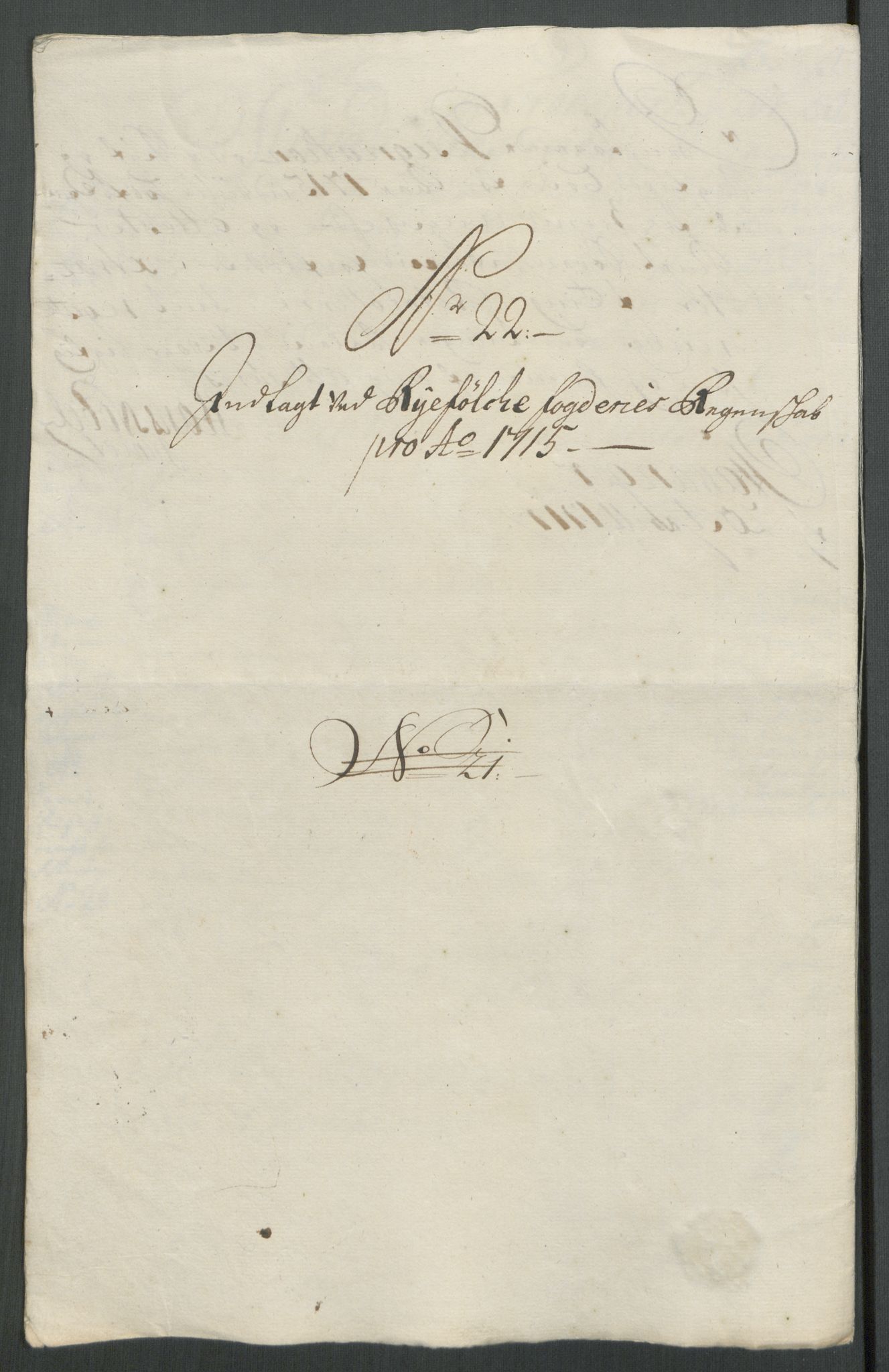 Rentekammeret inntil 1814, Reviderte regnskaper, Fogderegnskap, AV/RA-EA-4092/R47/L2868: Fogderegnskap Ryfylke, 1715, p. 234