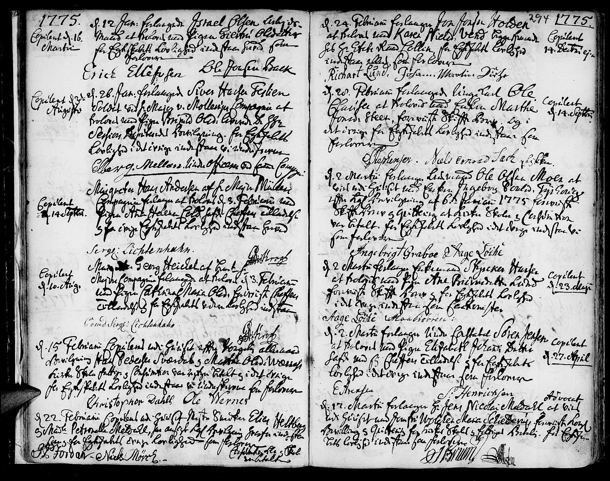 Ministerialprotokoller, klokkerbøker og fødselsregistre - Sør-Trøndelag, SAT/A-1456/601/L0038: Parish register (official) no. 601A06, 1766-1877, p. 294