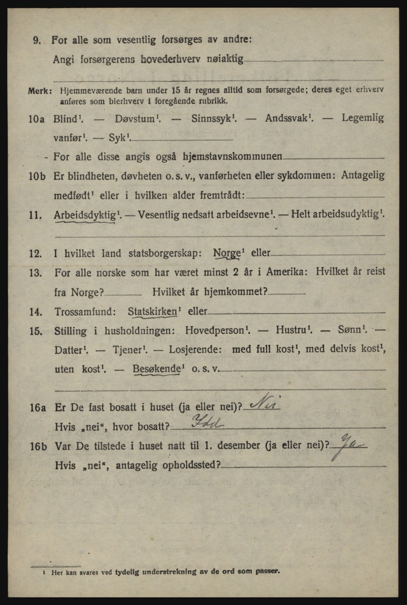 SAO, 1920 census for Idd, 1920, p. 2329