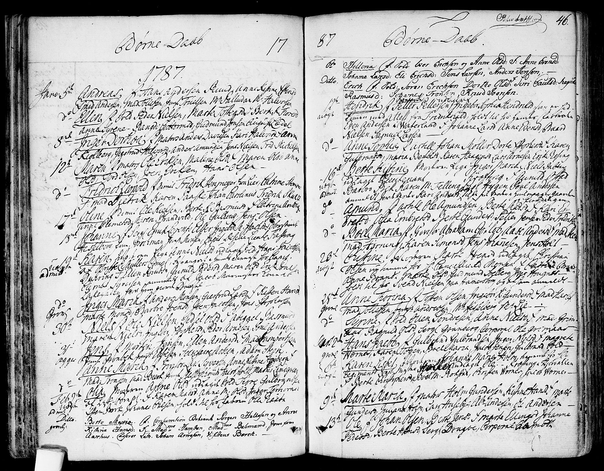 Garnisonsmenigheten Kirkebøker, SAO/A-10846/F/Fa/L0003: Parish register (official) no. 3, 1777-1809, p. 46