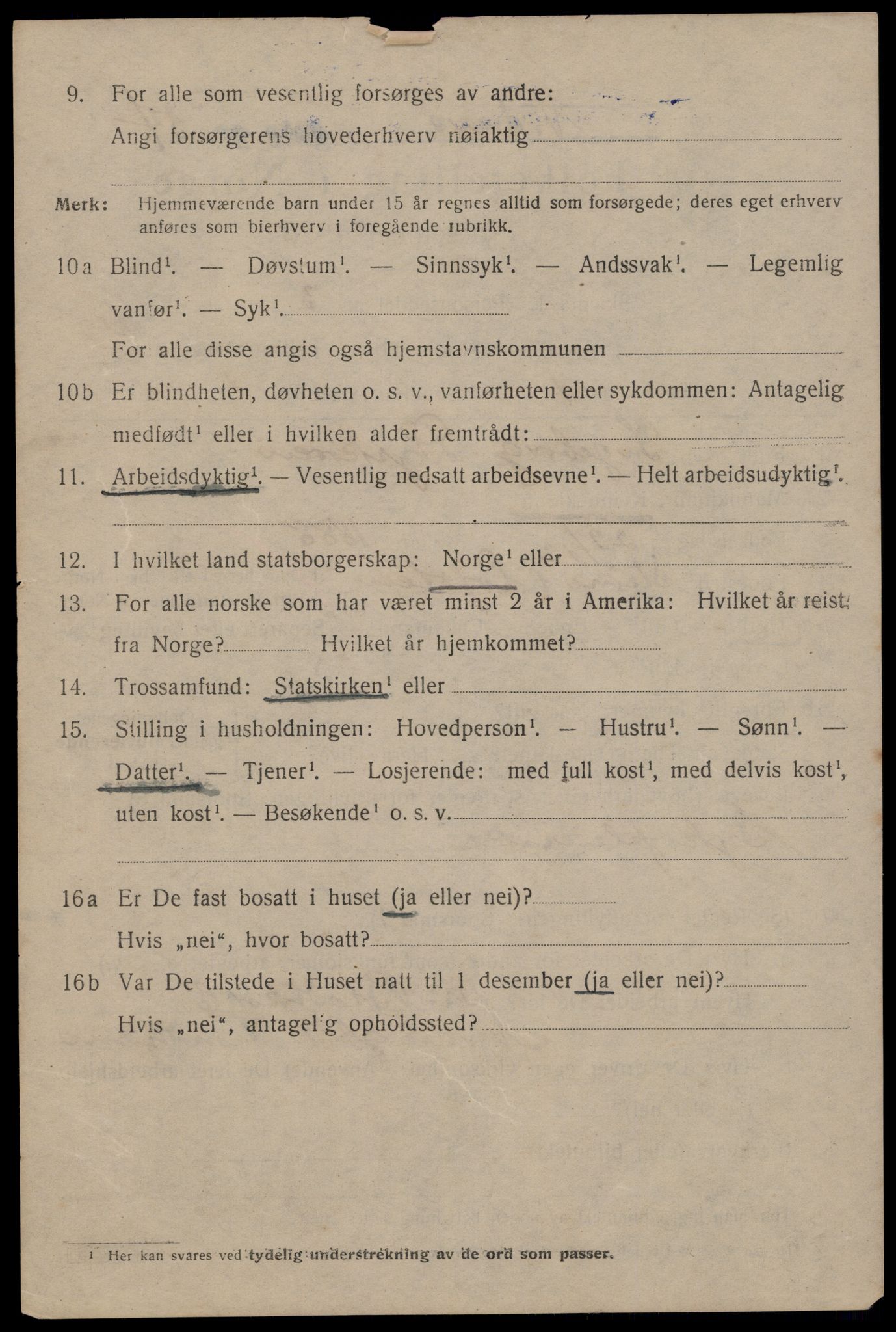 SAT, 1920 census for Trondheim, 1920, p. 77205