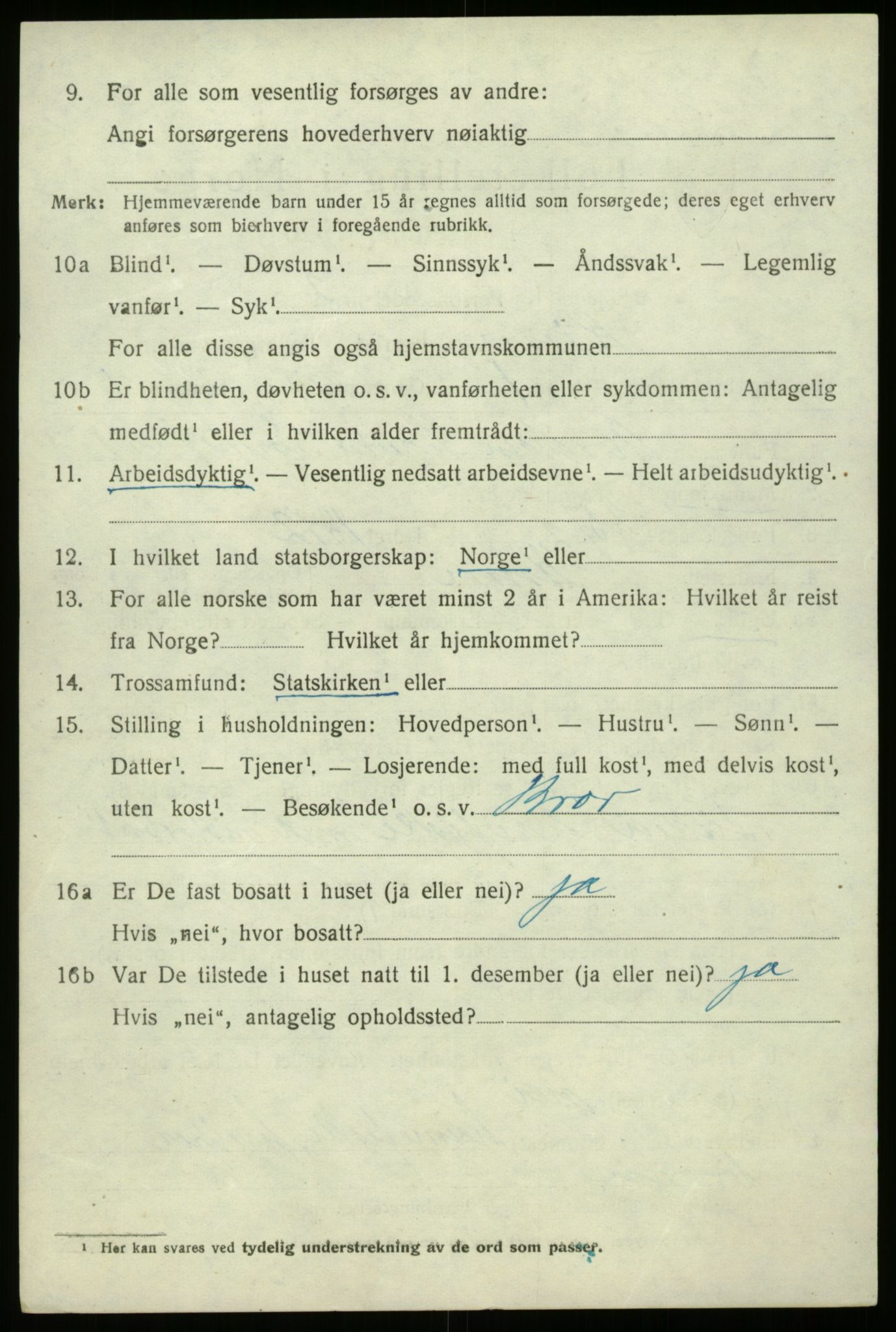 SAB, 1920 census for Kinn, 1920, p. 11138