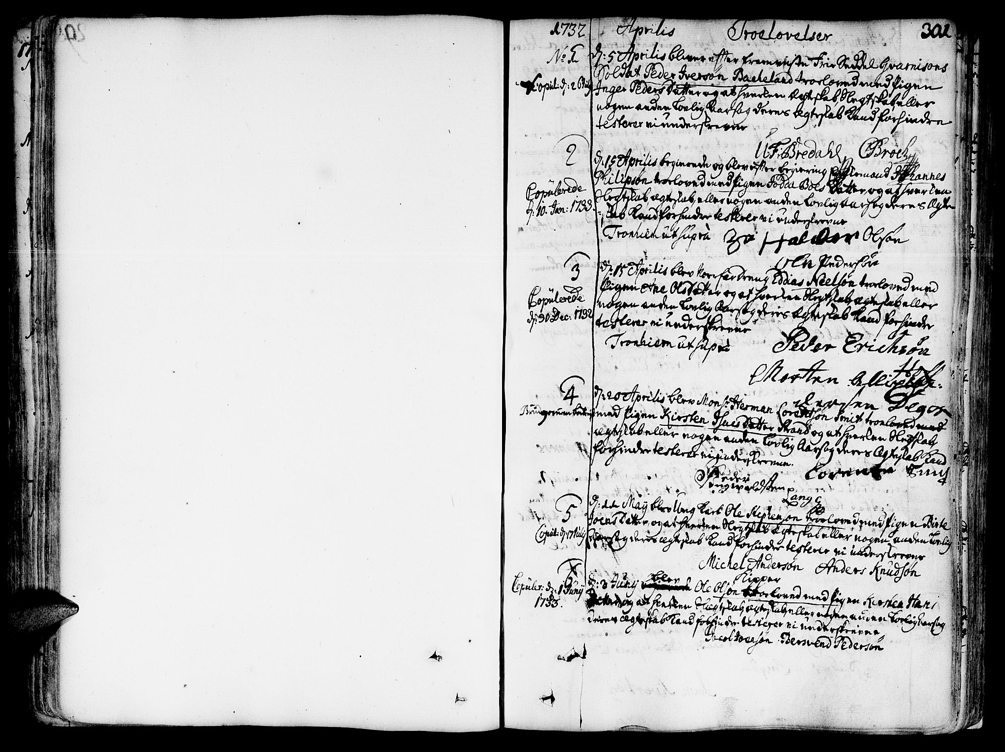 Ministerialprotokoller, klokkerbøker og fødselsregistre - Sør-Trøndelag, SAT/A-1456/602/L0103: Parish register (official) no. 602A01, 1732-1774, p. 301