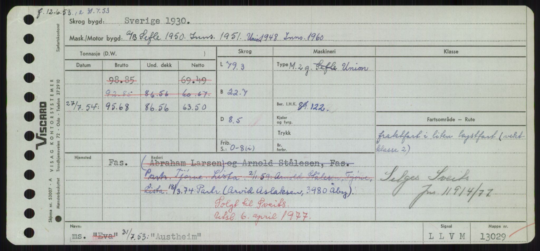 Sjøfartsdirektoratet med forløpere, Skipsmålingen, RA/S-1627/H/Hd/L0002: Fartøy, Apa-Axe, p. 479