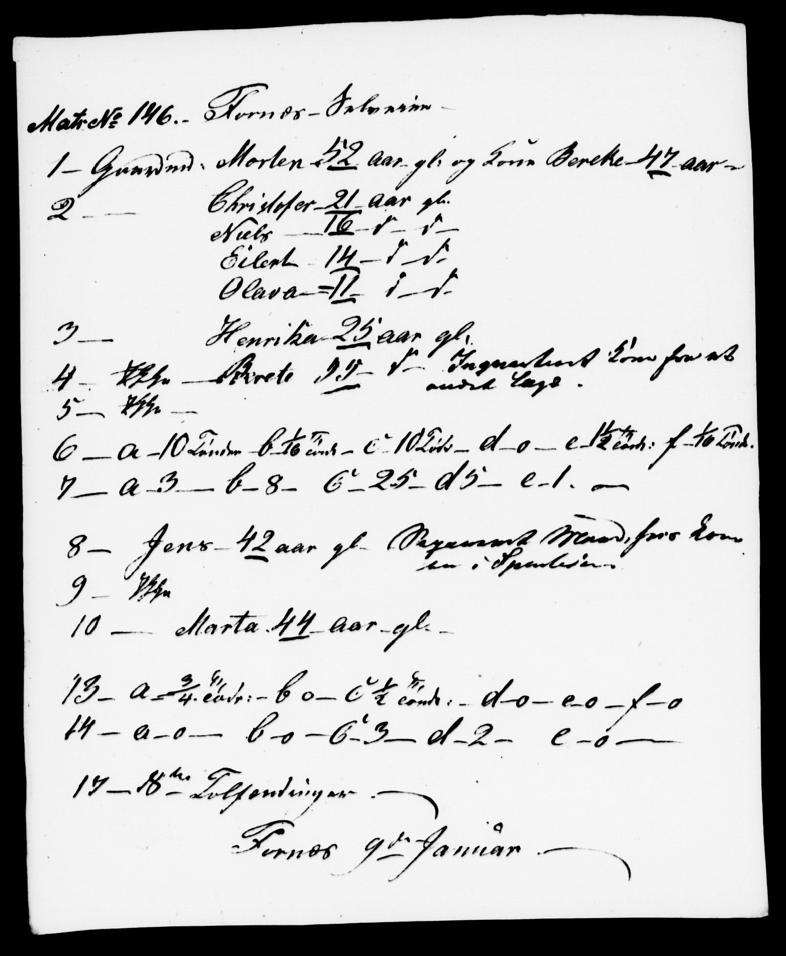 , Census 1845 for Stod, 1845, p. 64