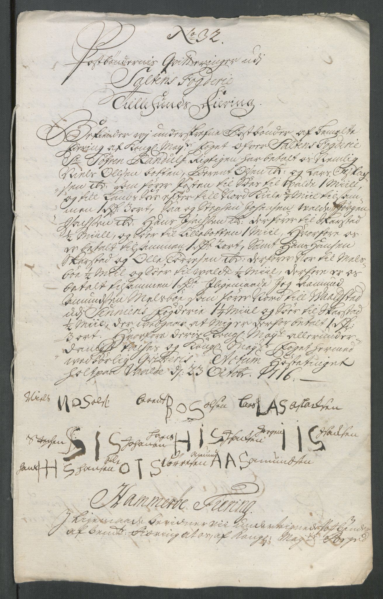 Rentekammeret inntil 1814, Reviderte regnskaper, Fogderegnskap, RA/EA-4092/R66/L4586: Fogderegnskap Salten, 1716, p. 279