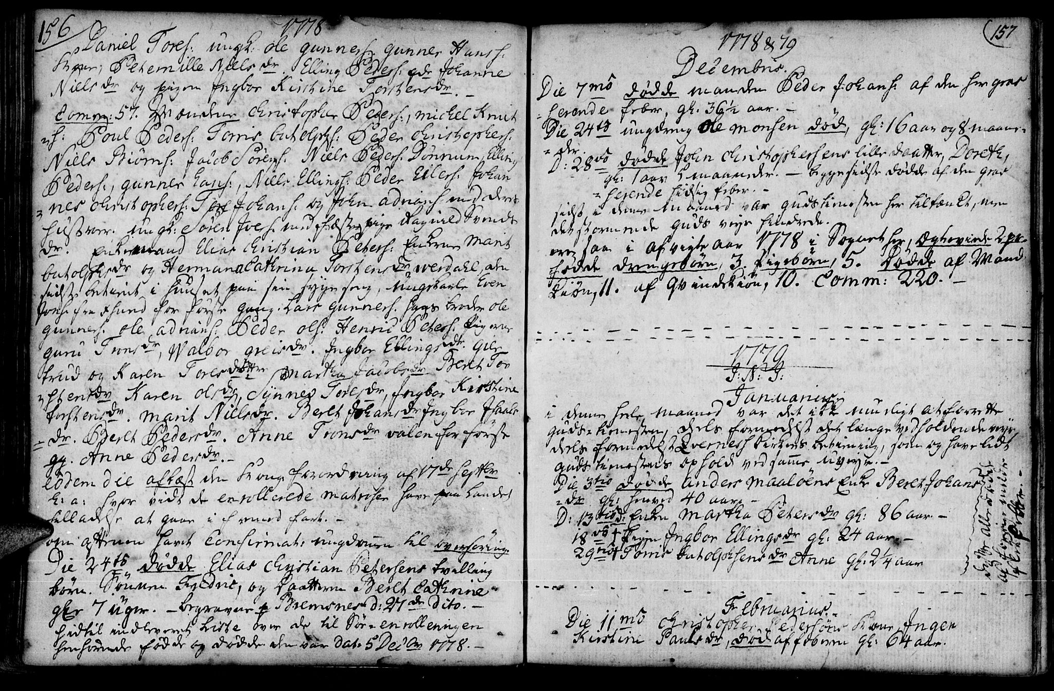 Ministerialprotokoller, klokkerbøker og fødselsregistre - Møre og Romsdal, SAT/A-1454/574/L0876: Parish register (official) no. 574A02, 1754-1814, p. 156-157